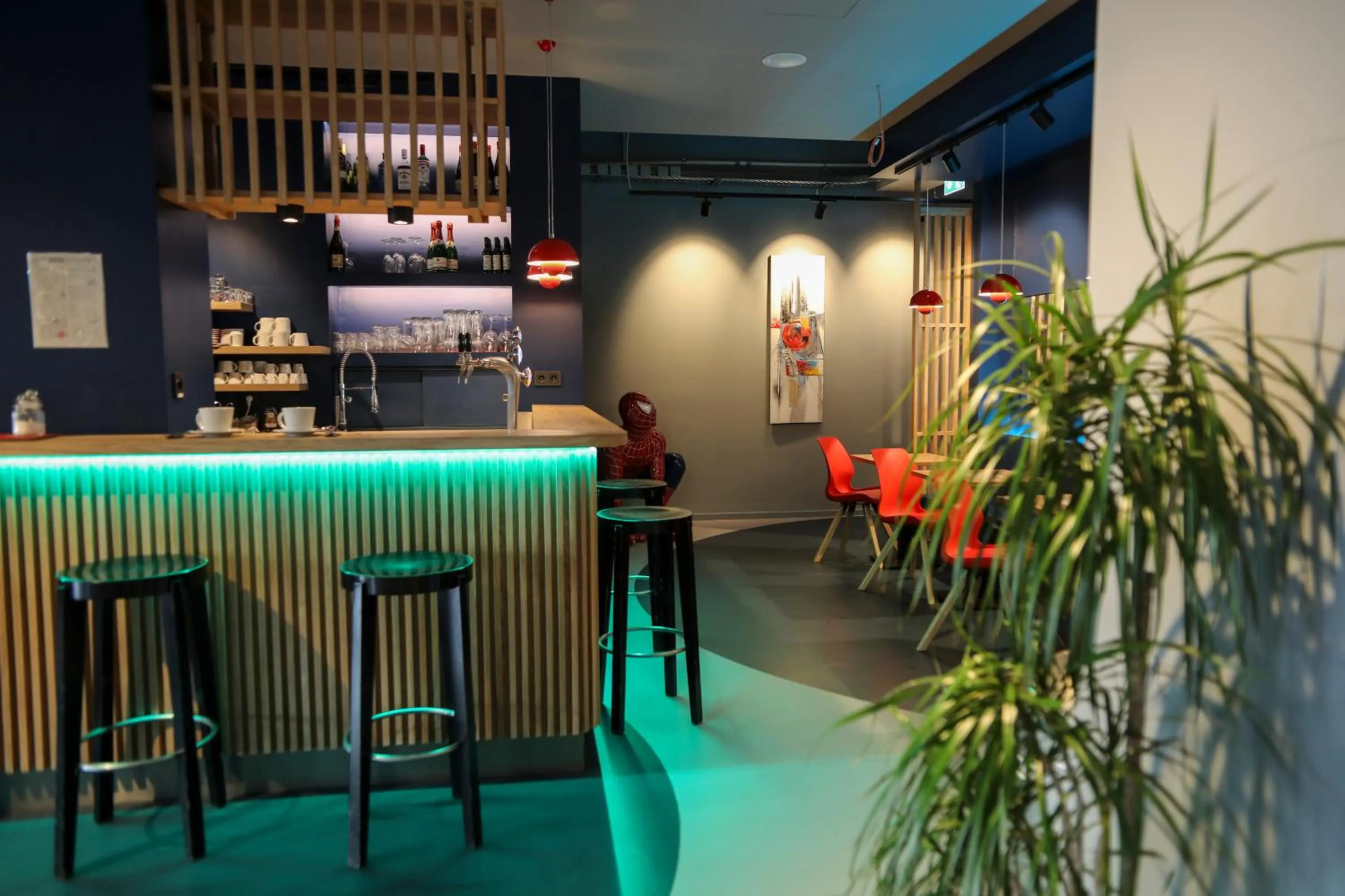 Lounge or bar in acama Hotel & Hostel Kreuzberg