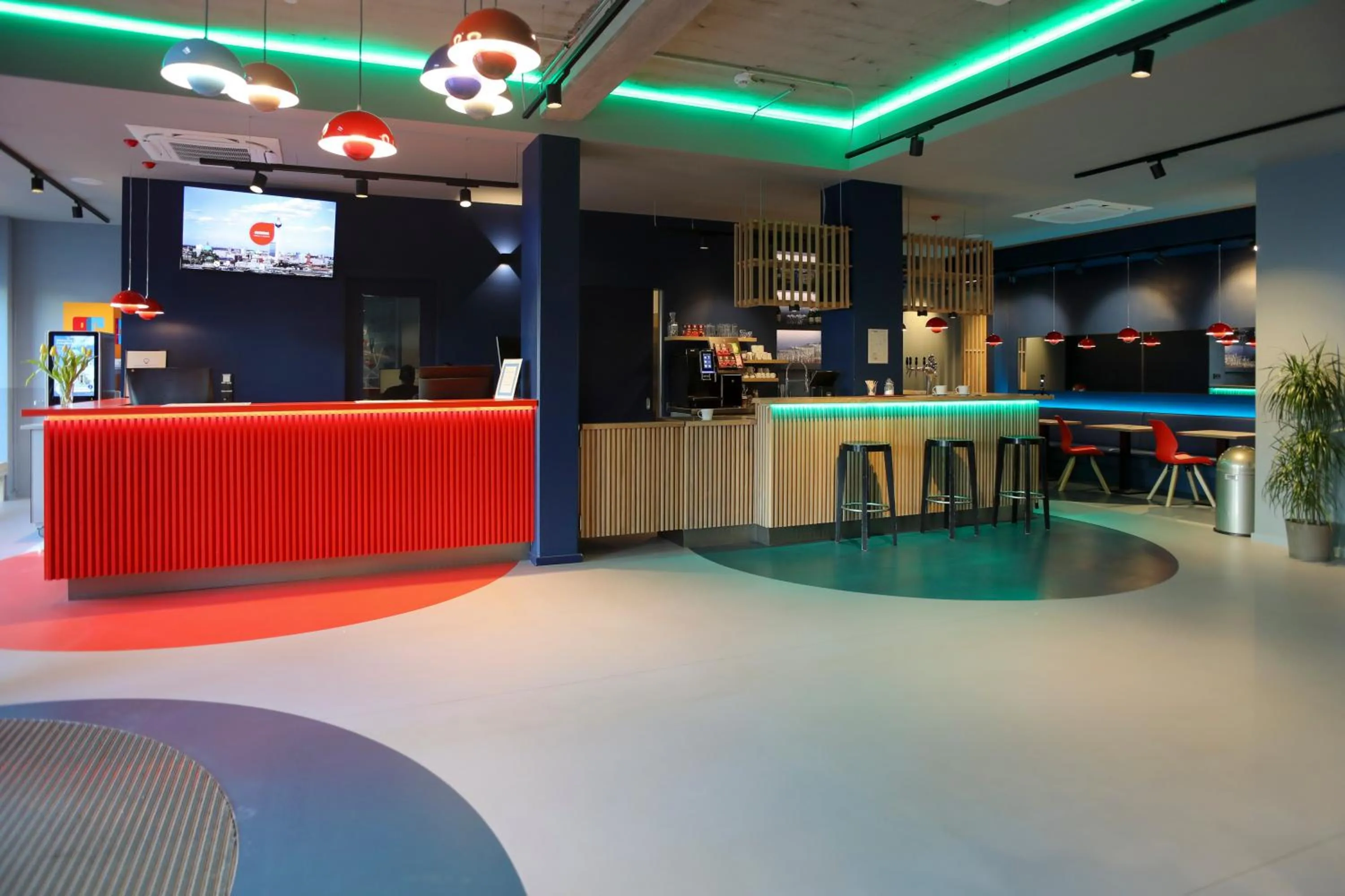 Lobby or reception in acama Hotel & Hostel Kreuzberg