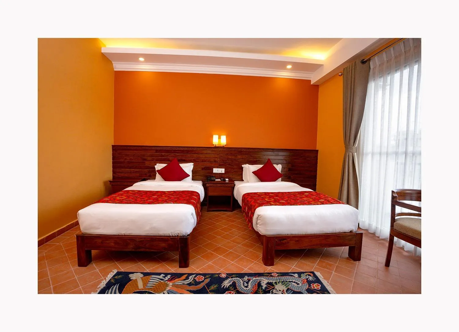 Bed in Hotel Dolmaling