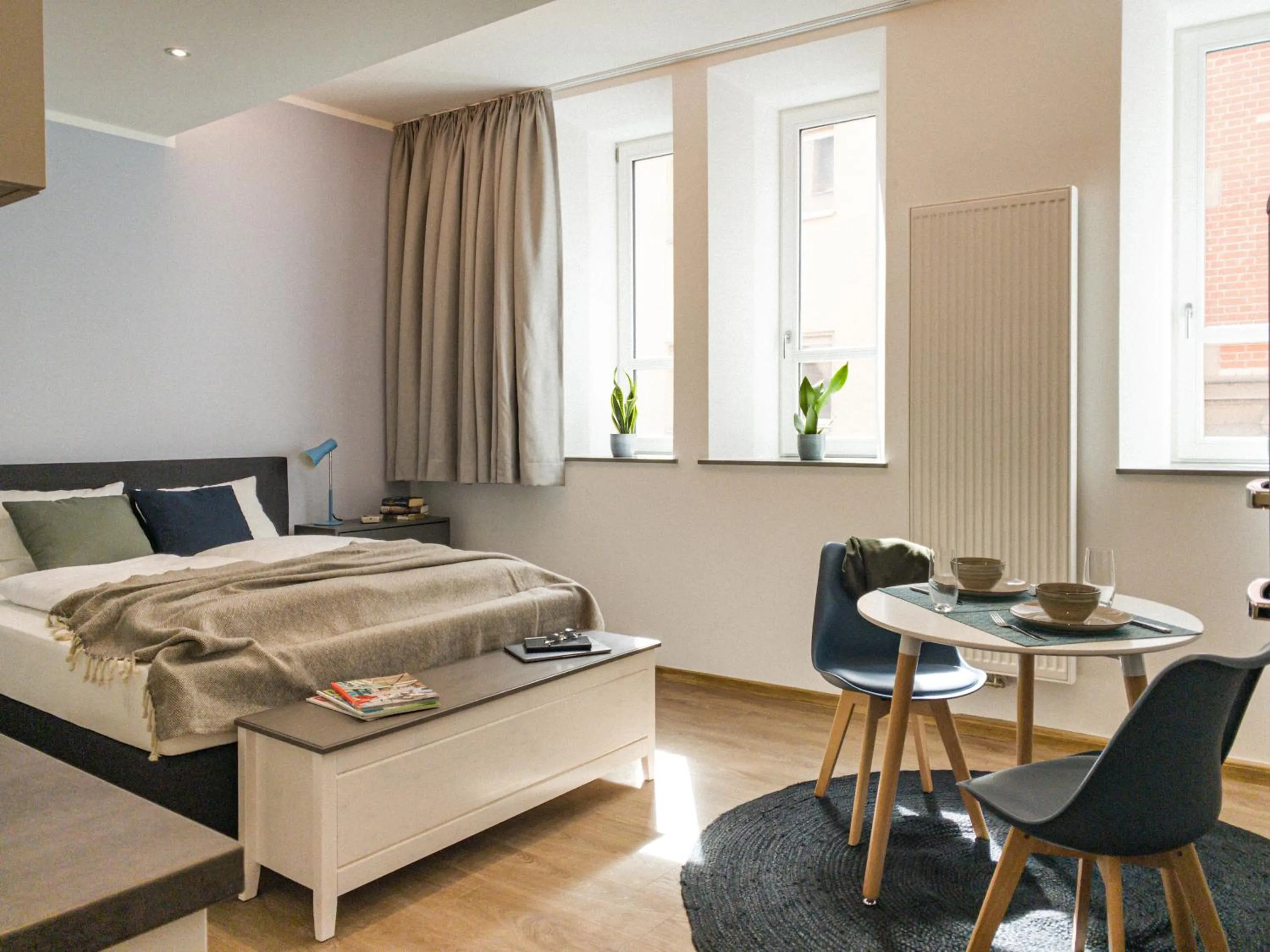 Photo of the whole room, Bed in Brunnen Apartments