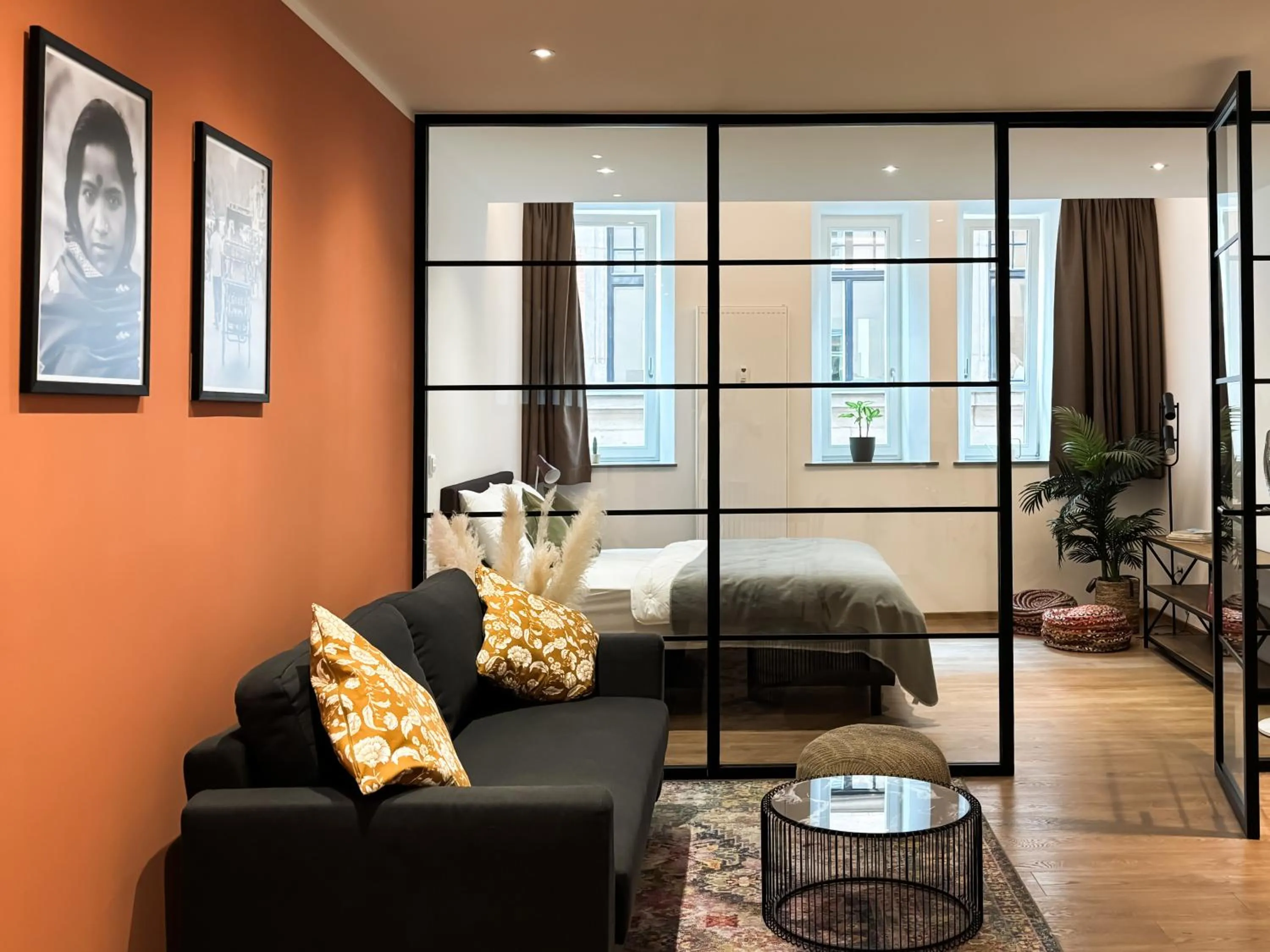 Living room in Brunnen Apartments