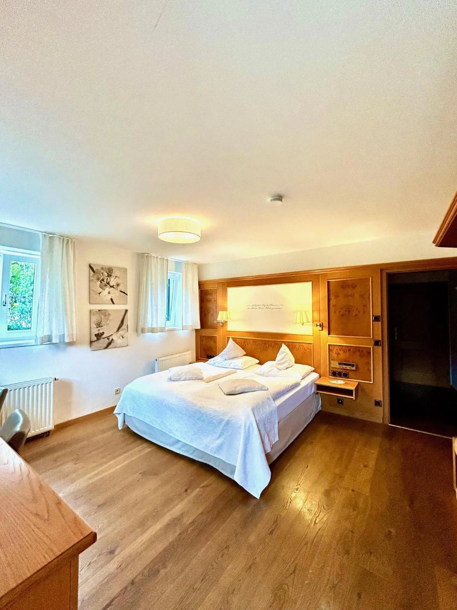 Bed in Hotel Fischerhaus