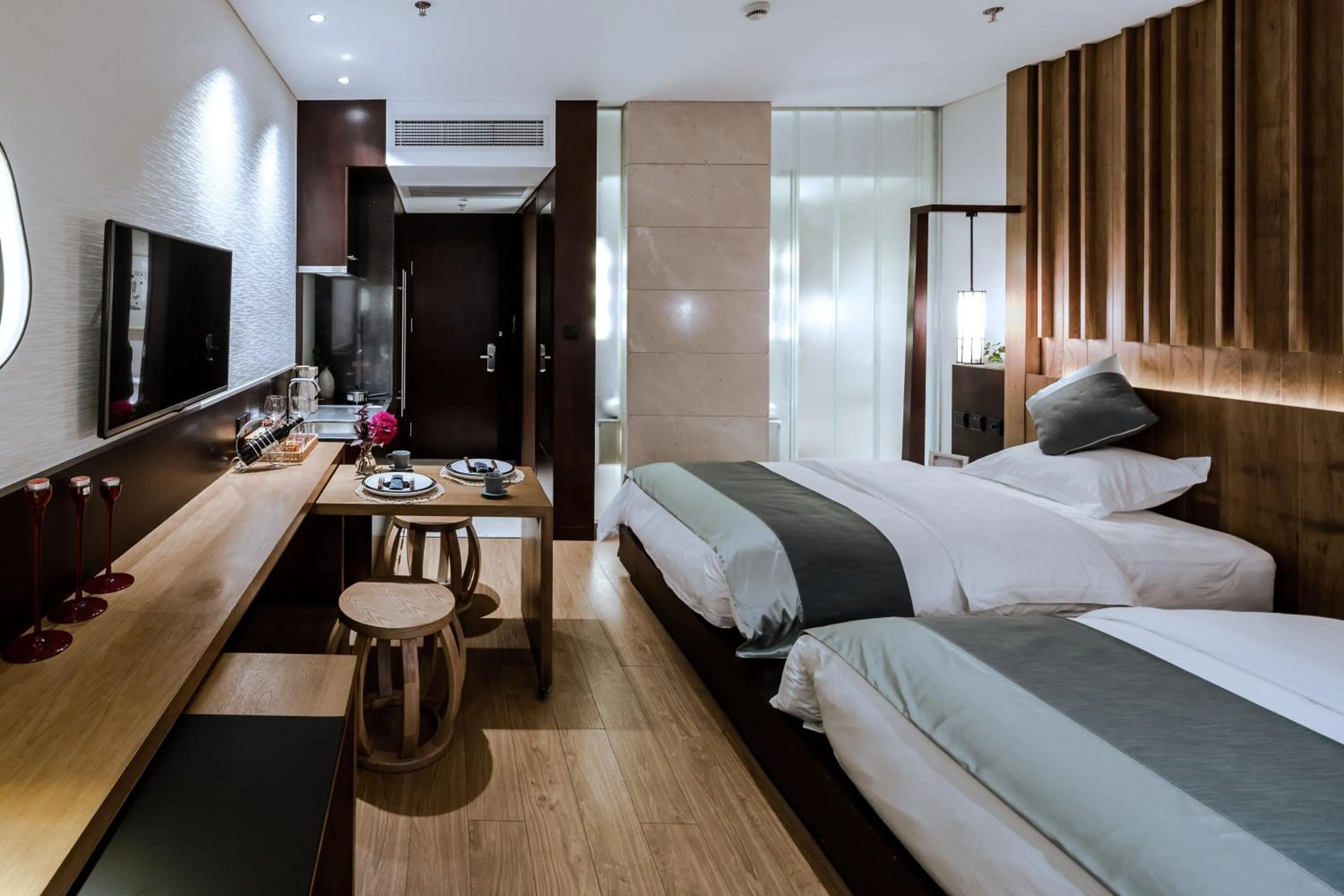 bunk bed in Huangshan Demaotang Hotel