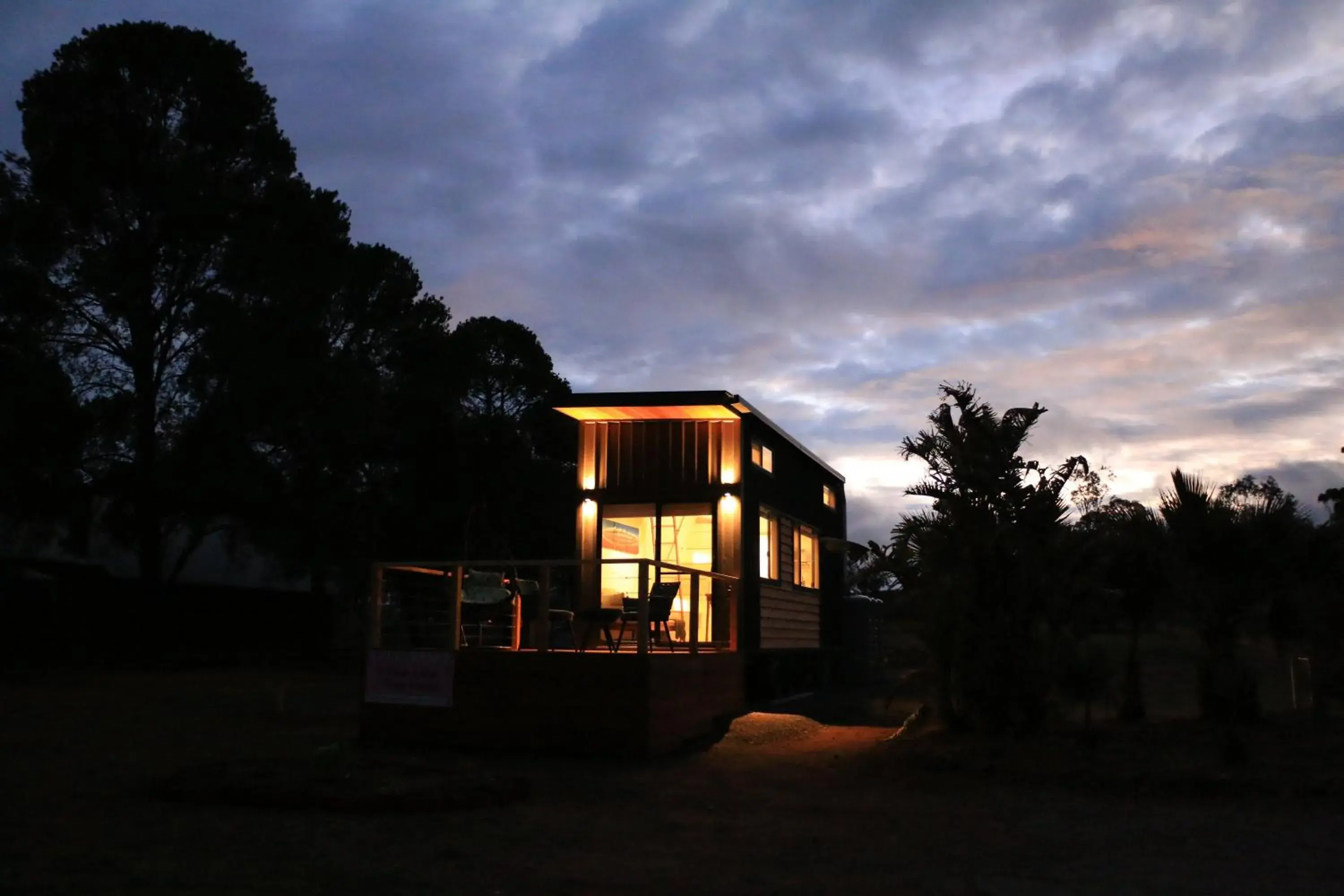 Facade/entrance in The Pink Lake Tiny House - 'Sakura' Facade/entrance in The Pink Lake Tiny House - 'Sakura'