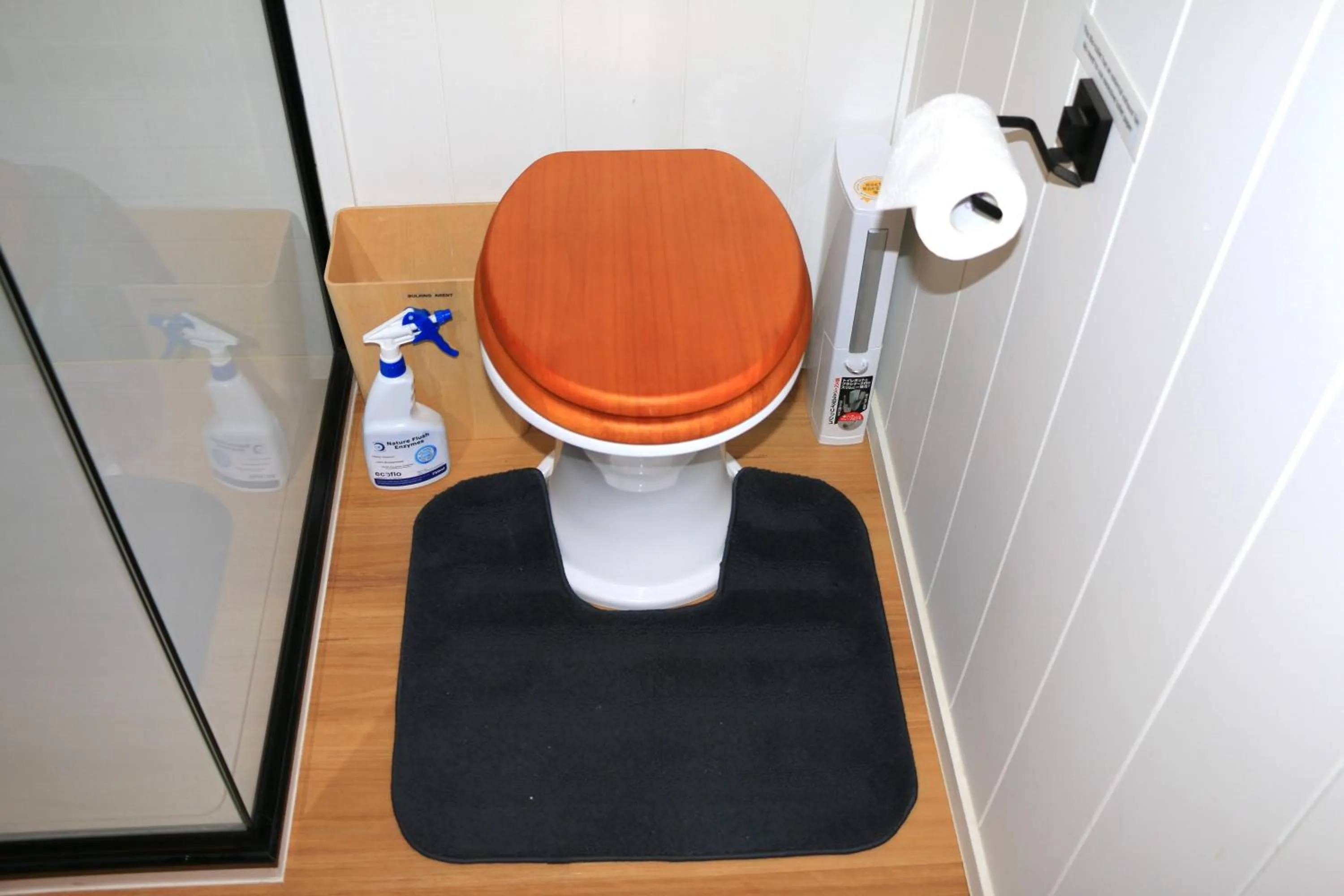 Toilet in The Pink Lake Tiny House - 'Sakura'