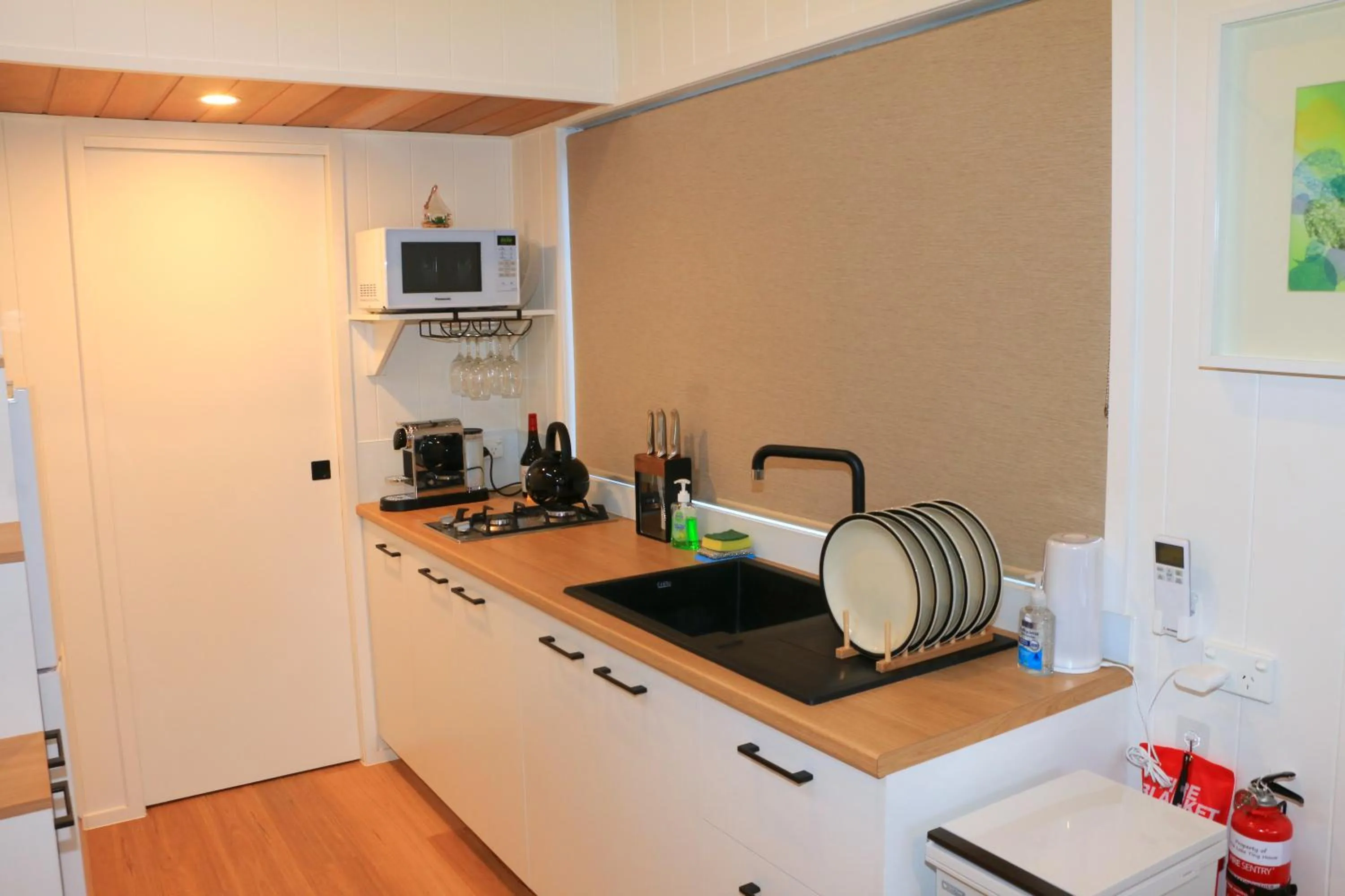 Kitchen or kitchenette in The Pink Lake Tiny House - 'Sakura'
