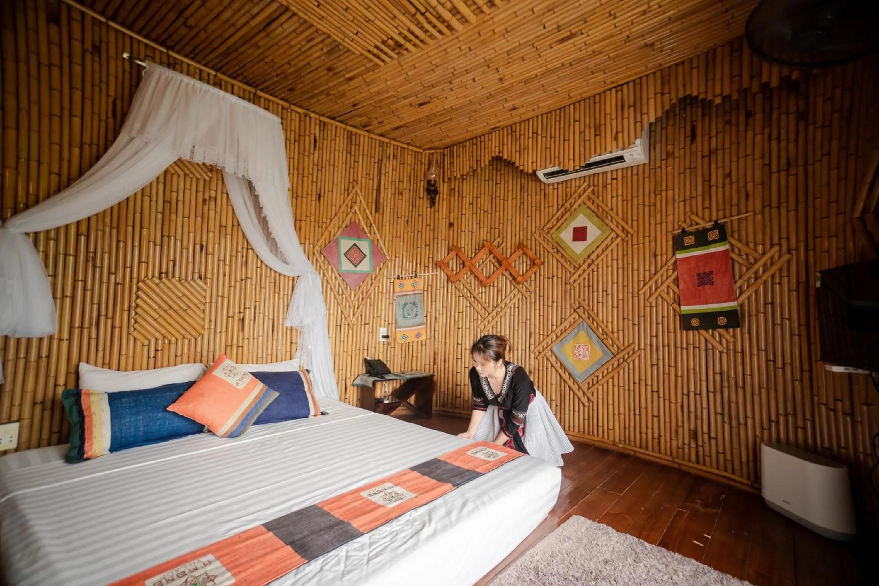 Bed in H'mong Village Resort Ha Giang