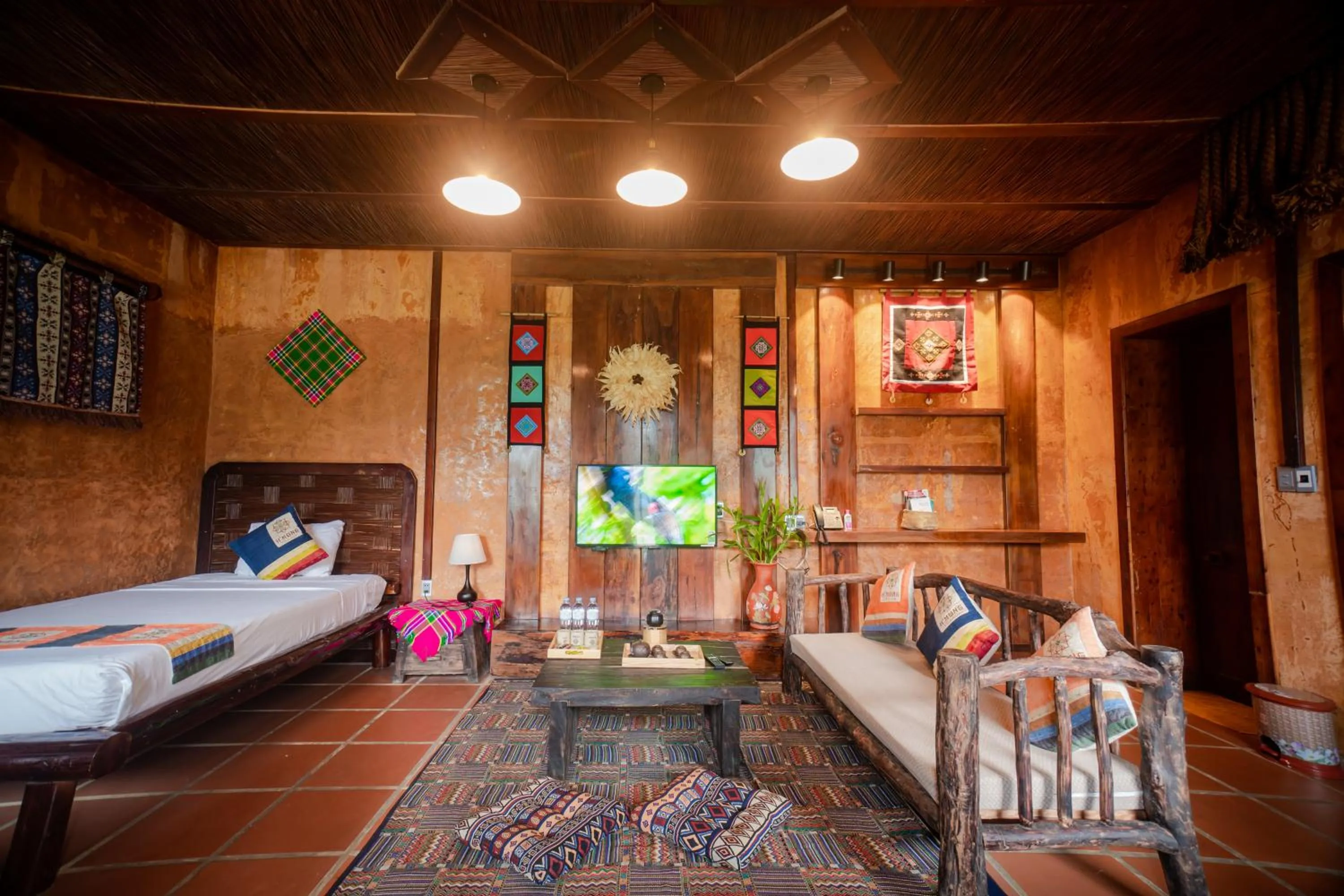 Bed in H'mong Village Resort Ha Giang