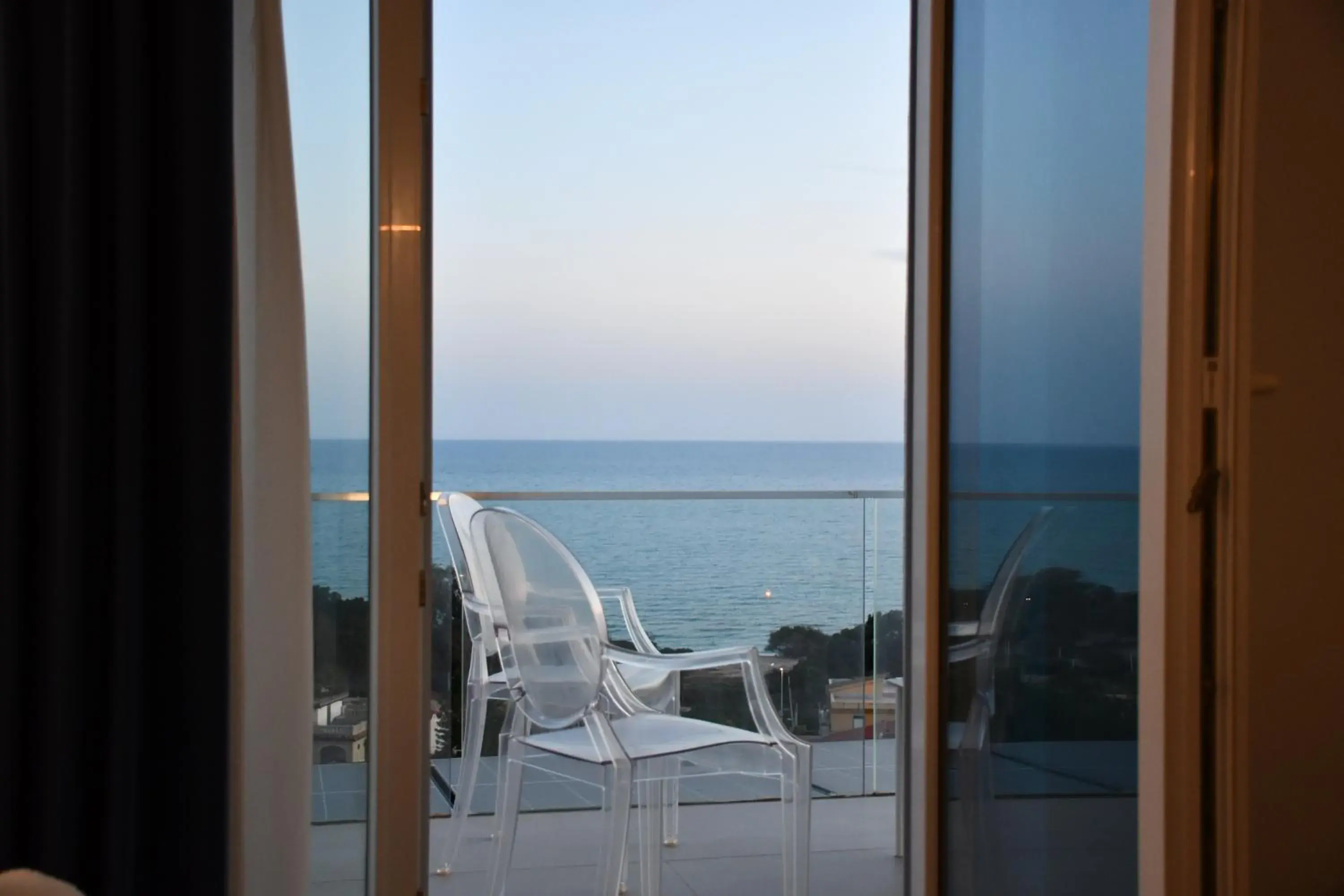 Deluxe Double Room with Balcony and Sea View in Terrazze Naos Deluxe Double Room with Balcony and Sea View in Terrazze Naos