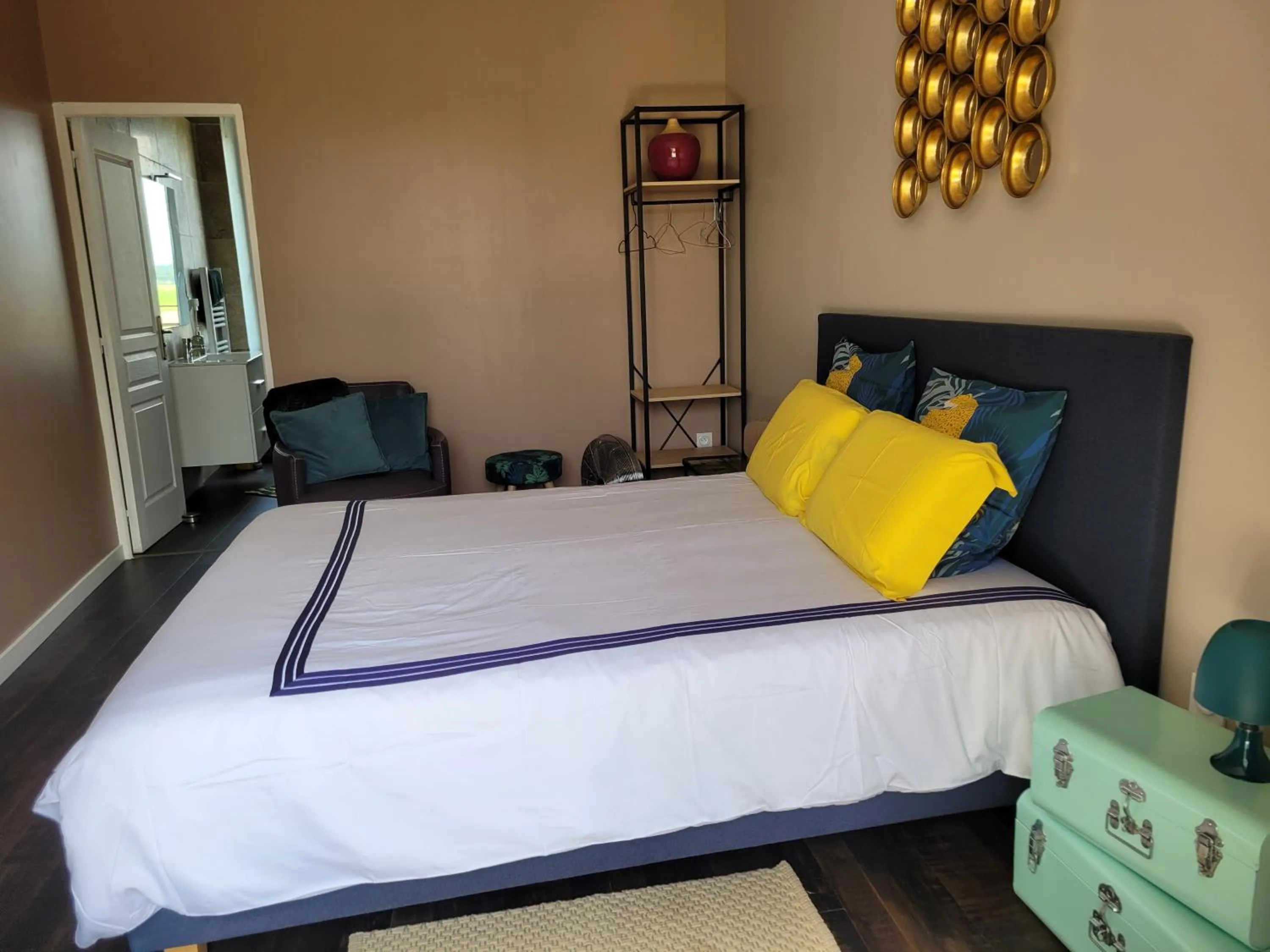 Bed in Mas Tareau Chambres d Hotes