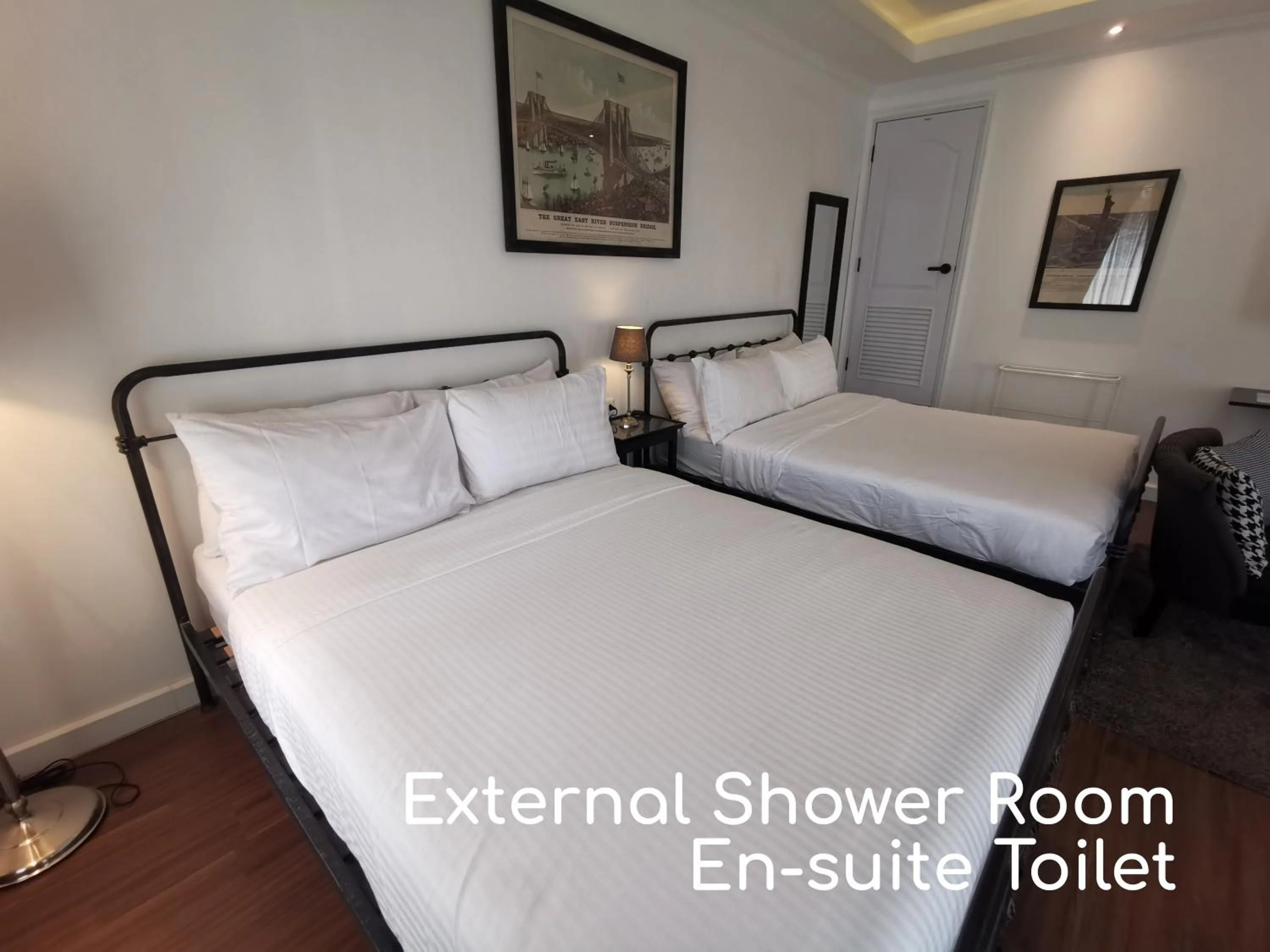 Bed in Double Bed Hotel