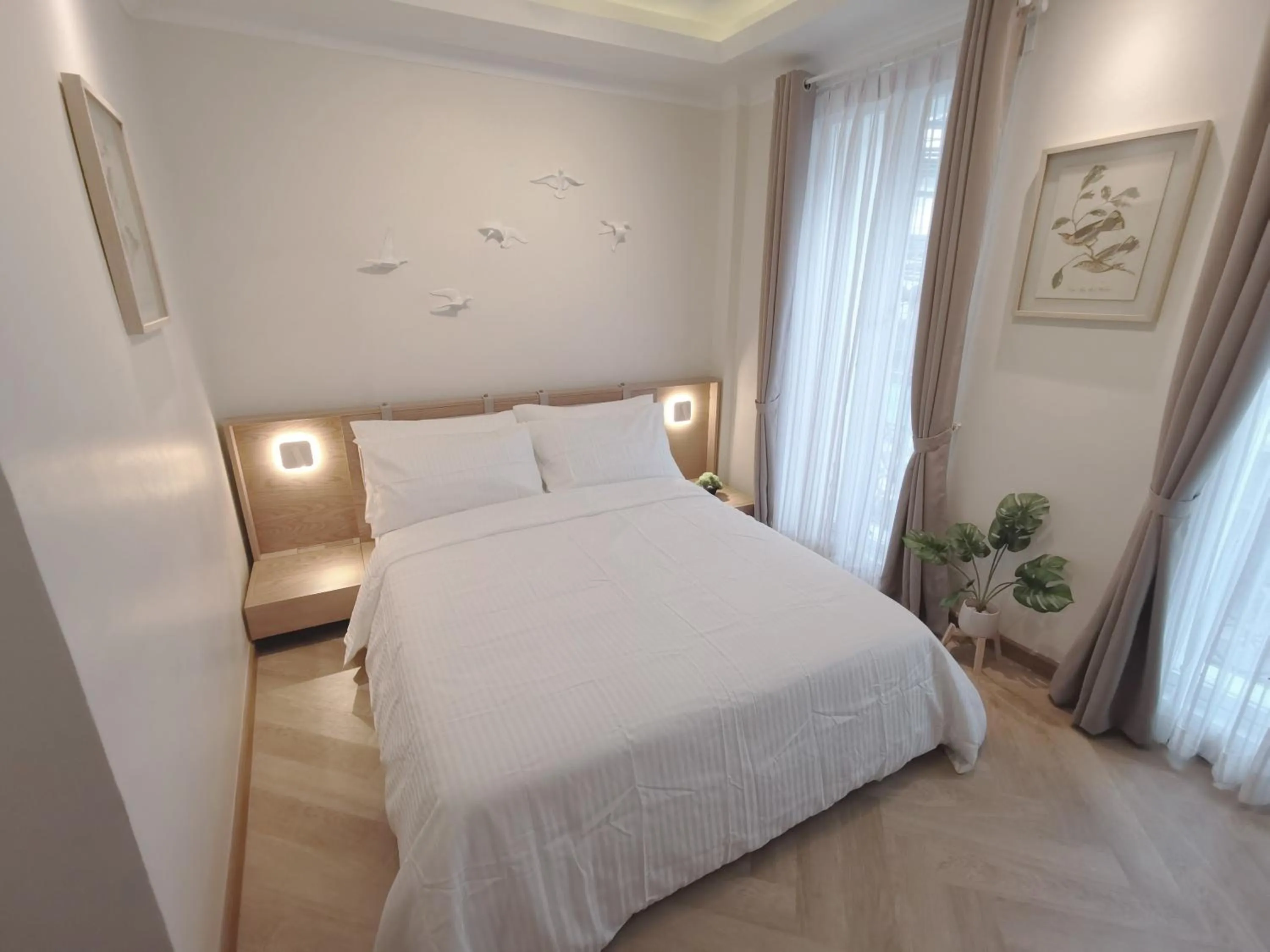 Bed in Double Bed Hotel