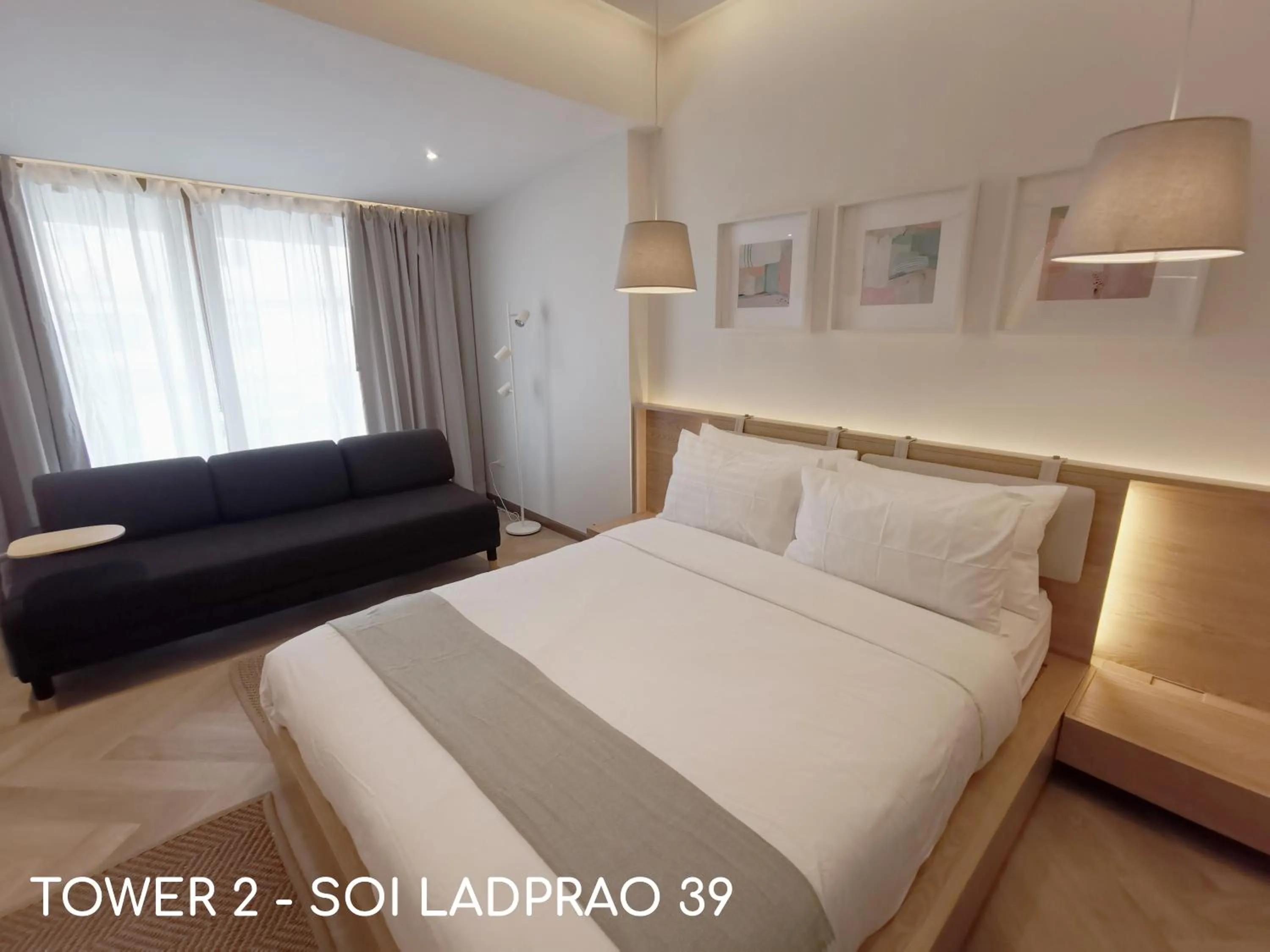 Bed in Double Bed Hotel