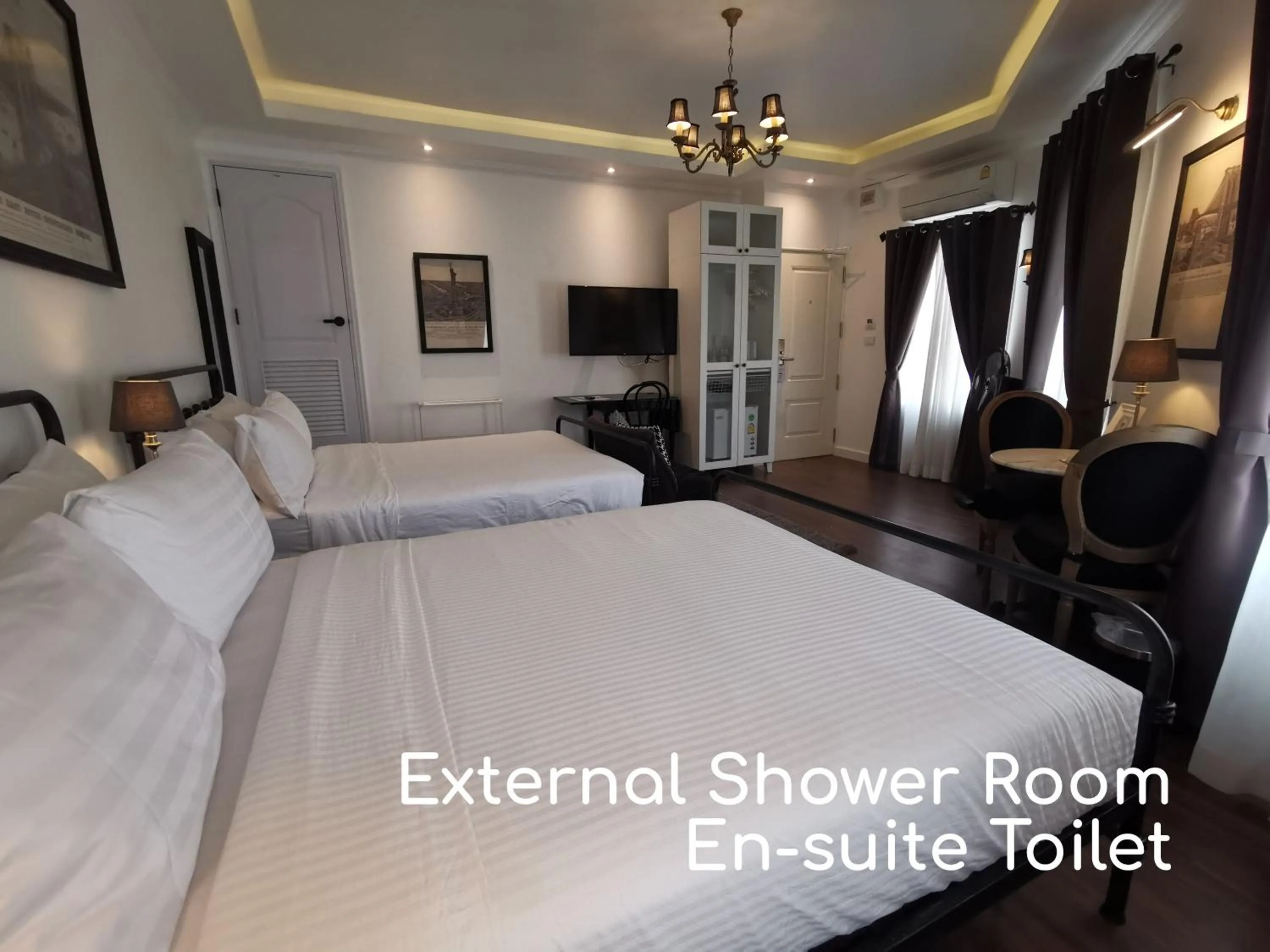 Bed in Double Bed Hotel