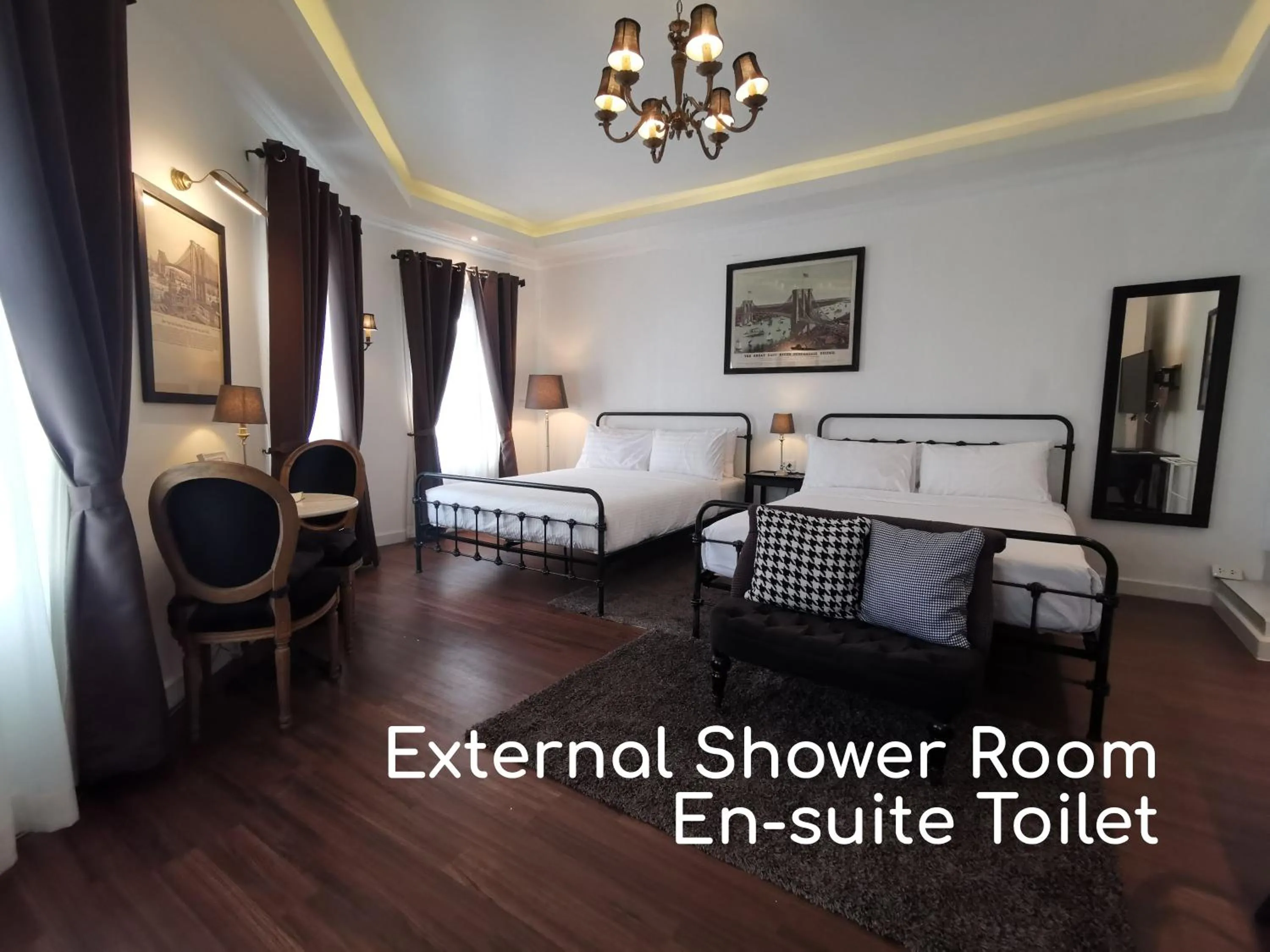 Bed in Double Bed Hotel