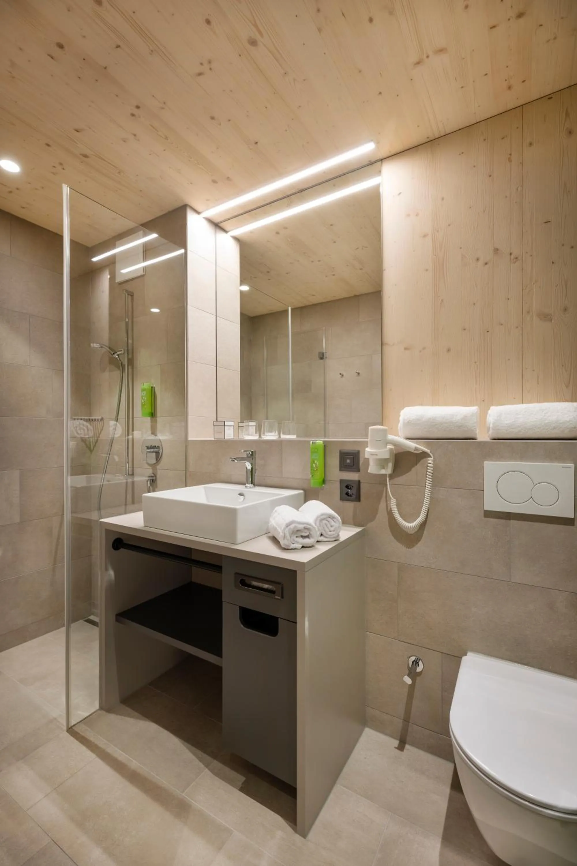 Bathroom in AVES Hotel Savognin