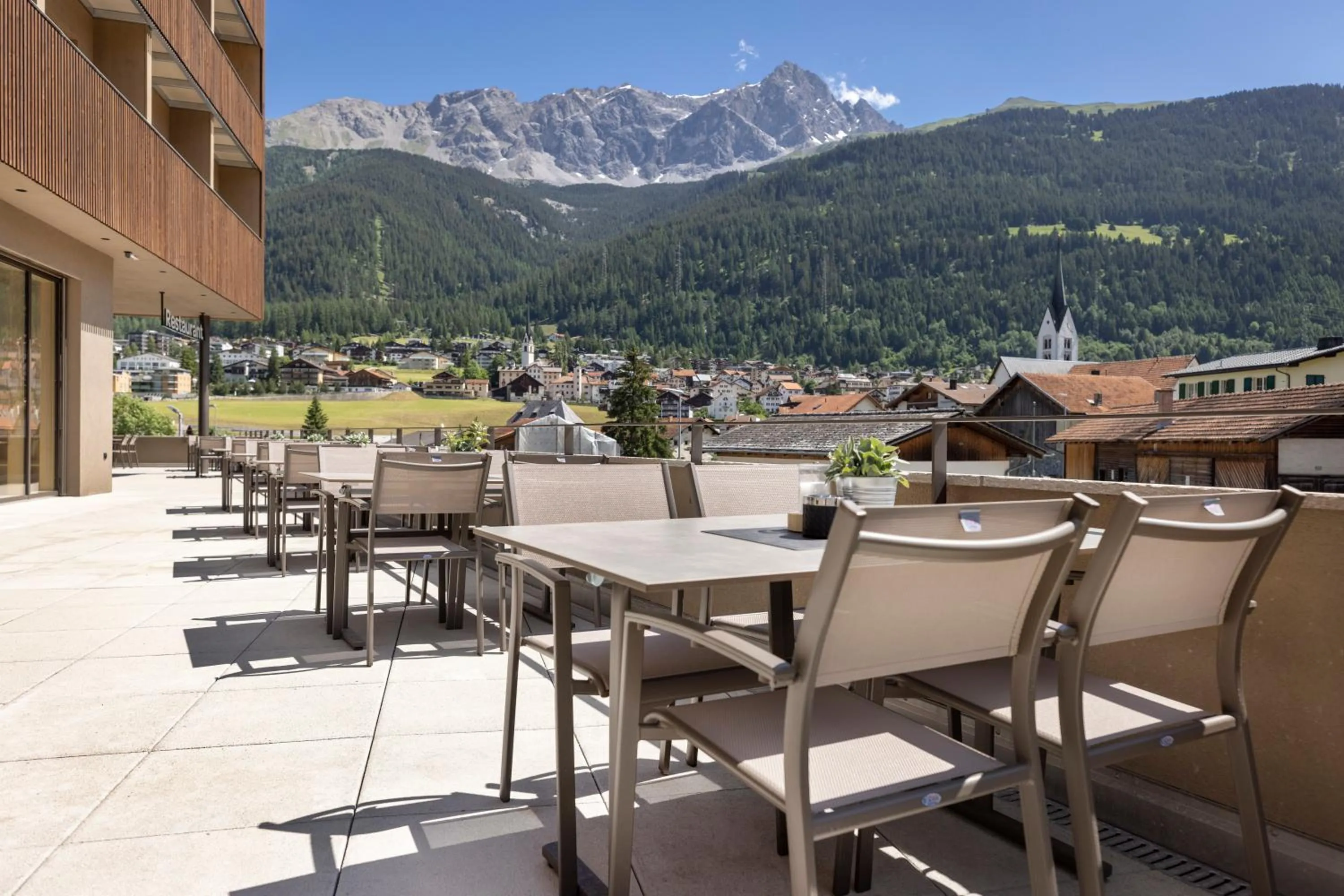 Balcony/Terrace in AVES Hotel Savognin