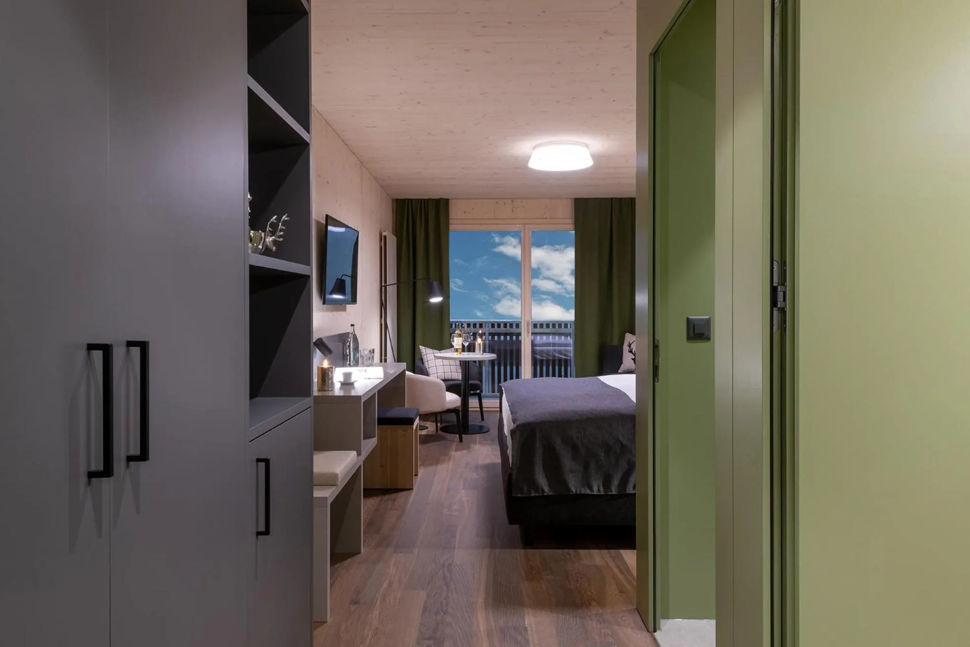 Photo of the whole room, Bed in AVES Hotel Savognin