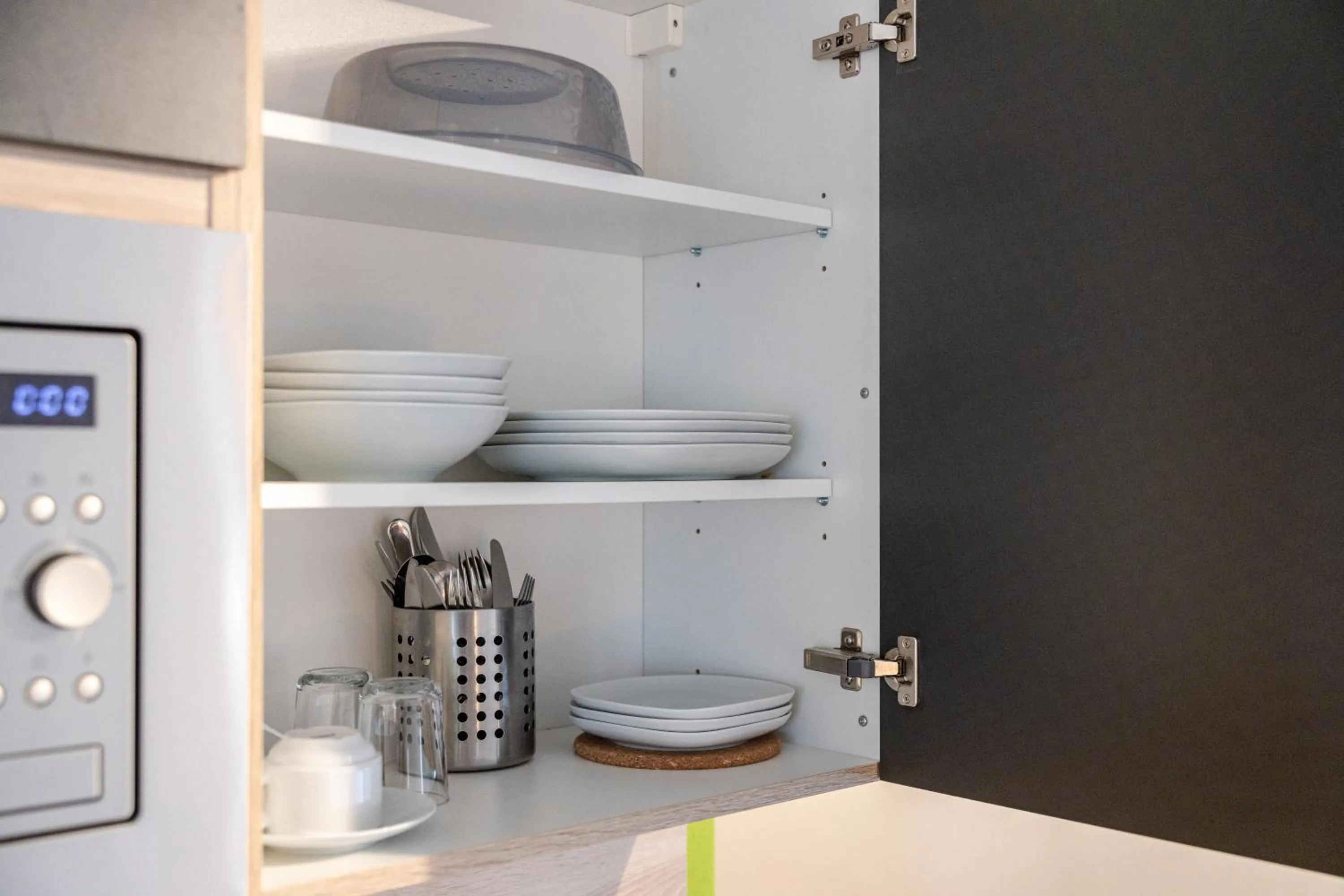 Kitchen or kitchenette in Schieners Hotel & Apfelhof Apartments