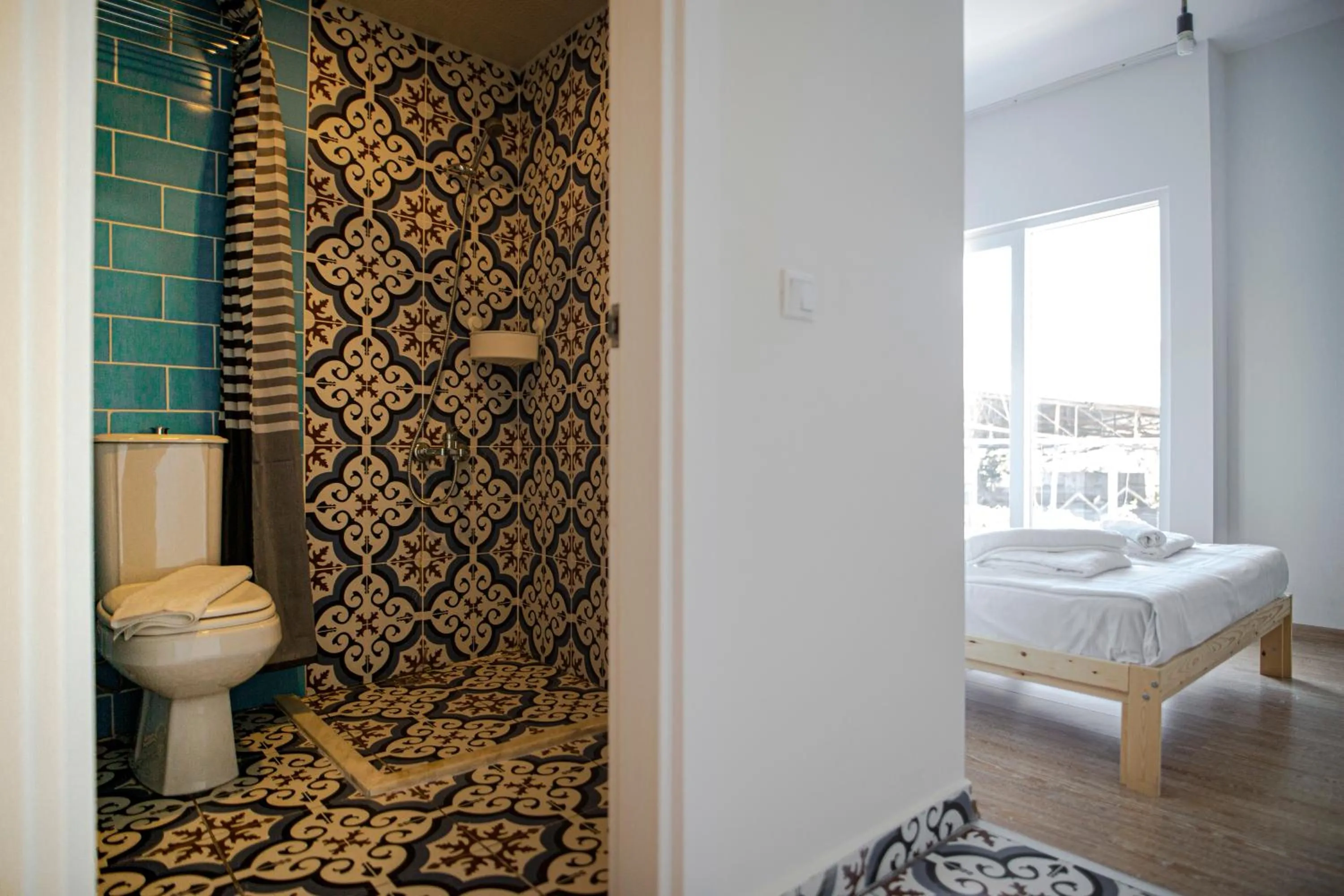 Bathroom, Bed in Belsun Hotel