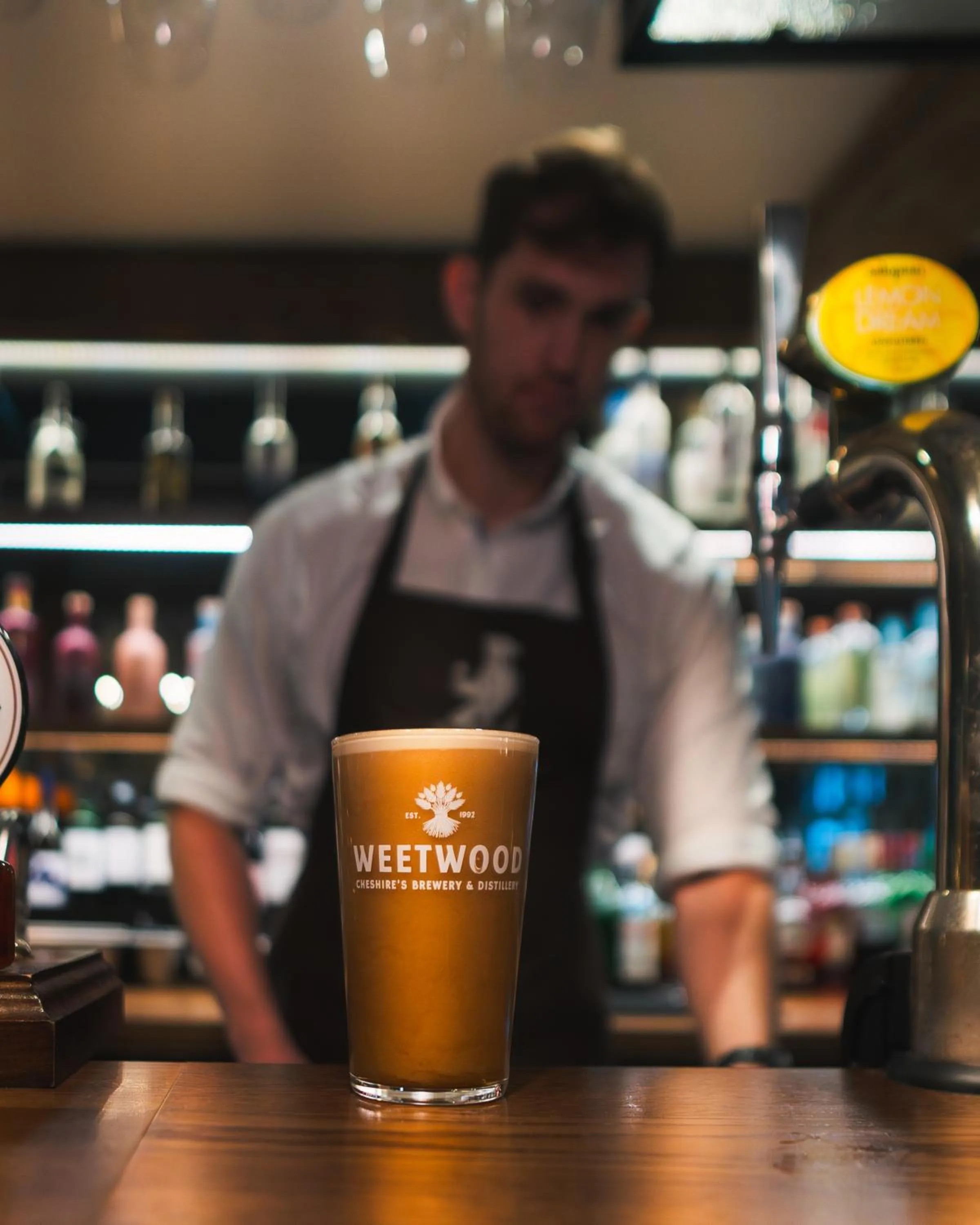 Staff in The Lion at Malpas