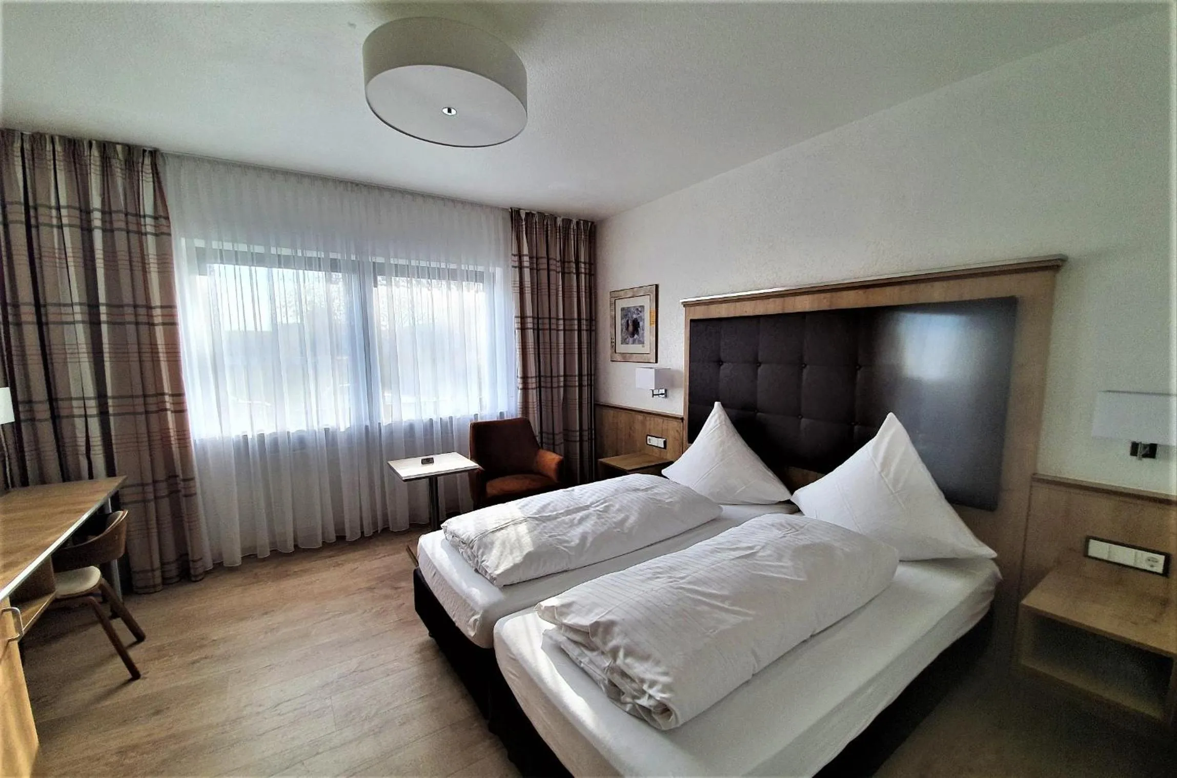 Photo of the whole room, Bed in Dreispitz -B&B-Hotel Garni