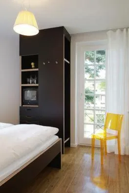 Bed in Das Gästehaus der Elb Lounge "Self Check In"