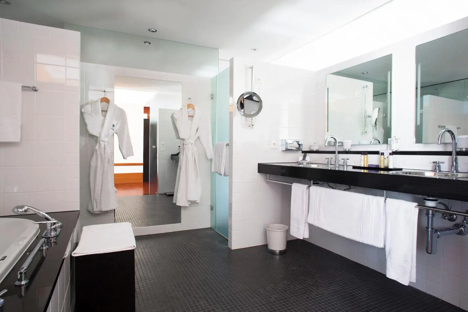 Bathroom in Victoria Jungfrau Grand Hotel & Spa Bathroom in Victoria Jungfrau Grand Hotel & Spa