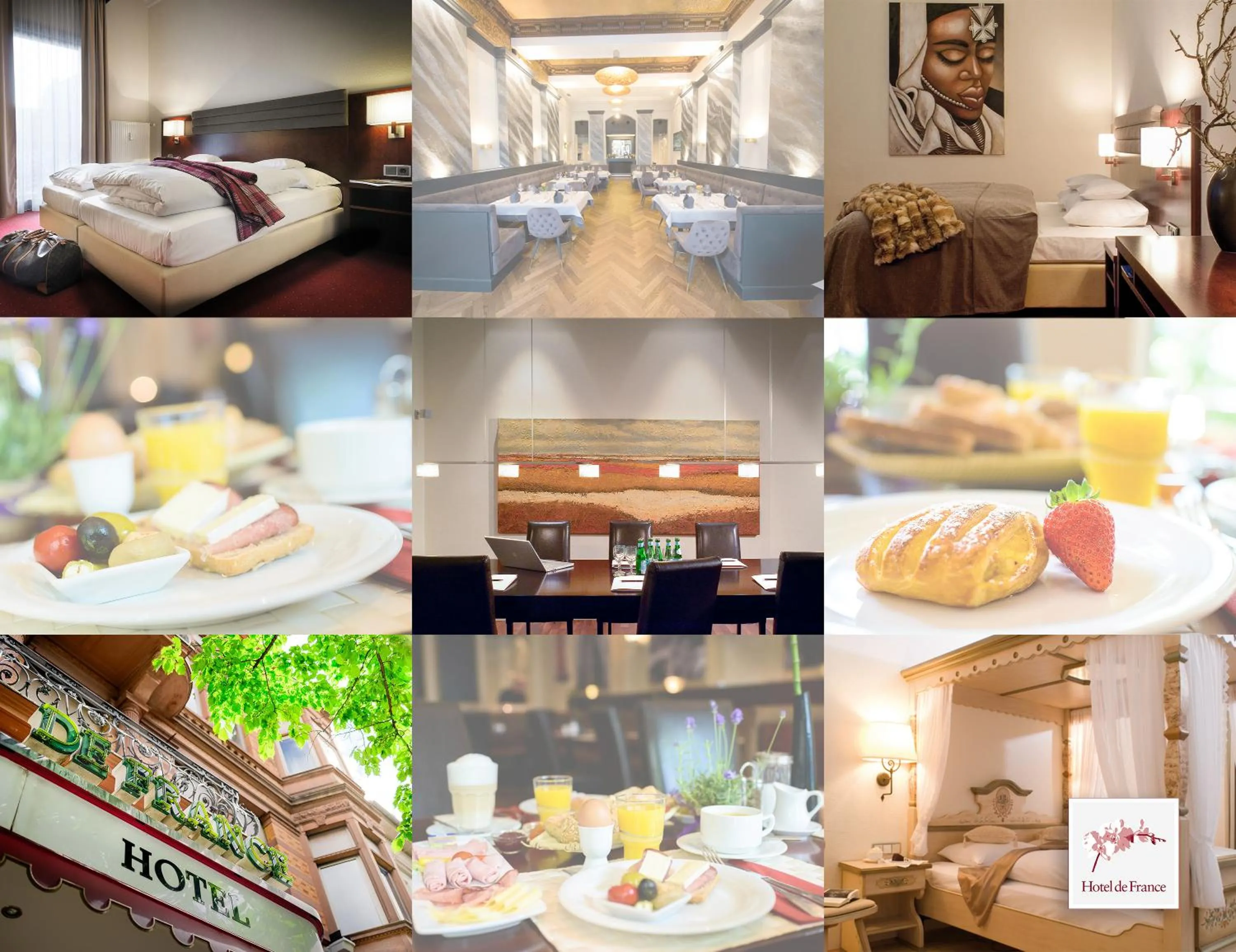 Food and drinks in Hotel de France Wiesbaden City
