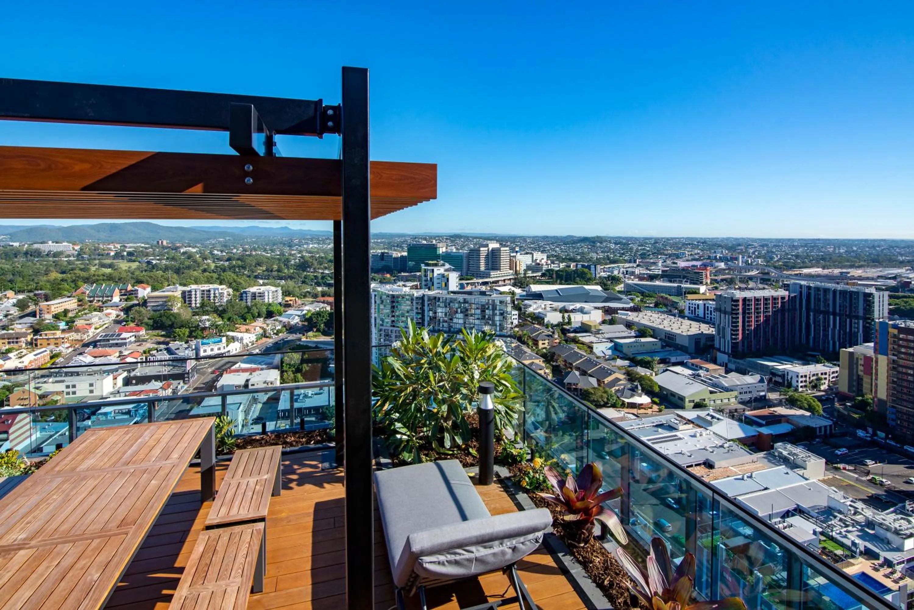 Balcony/Terrace in Fortitude Valley Apartments by CLLIX