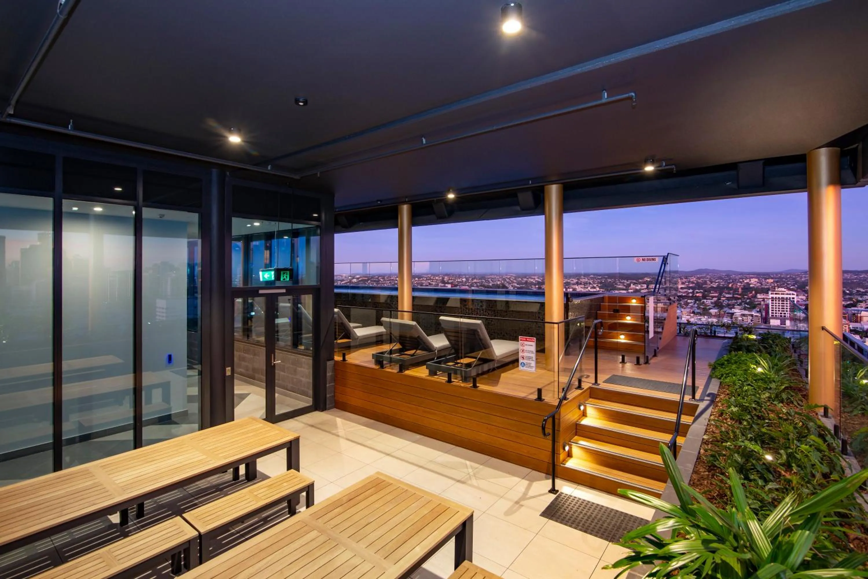 Balcony/Terrace in Fortitude Valley Apartments by CLLIX