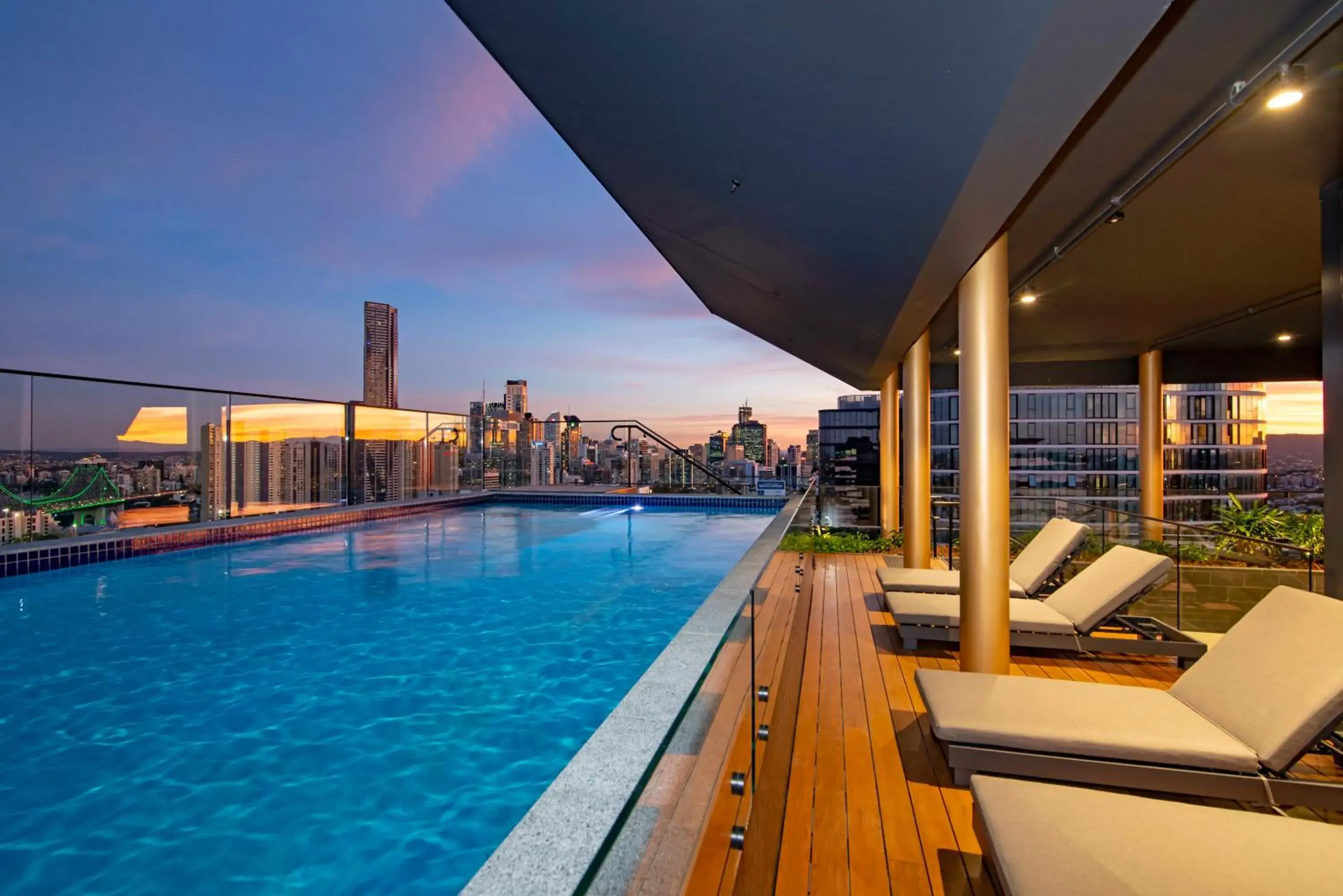 Swimming pool in Fortitude Valley Apartments by CLLIX Swimming pool in Fortitude Valley Apartments by CLLIX