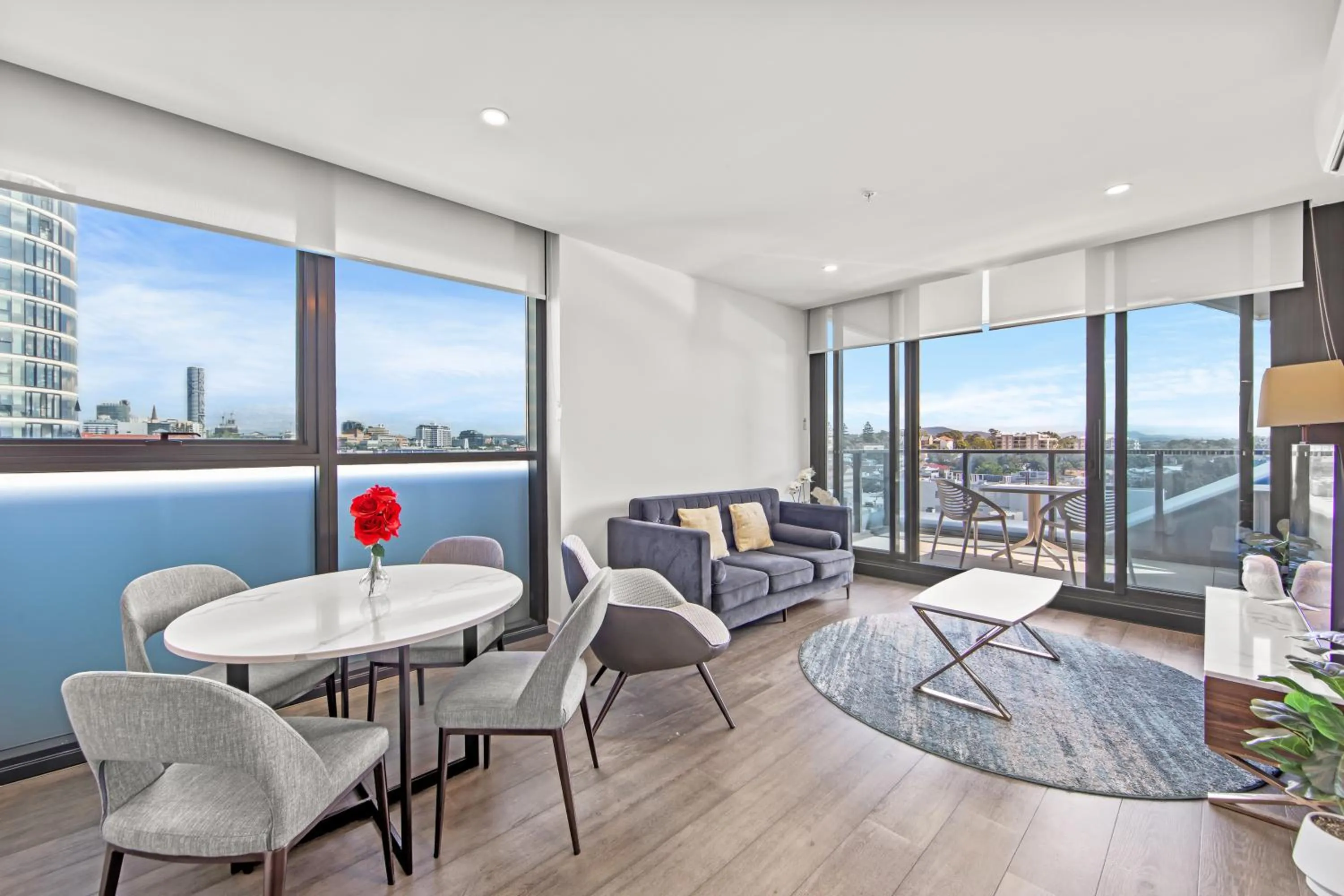 Living room in Fortitude Valley Apartments by CLLIX