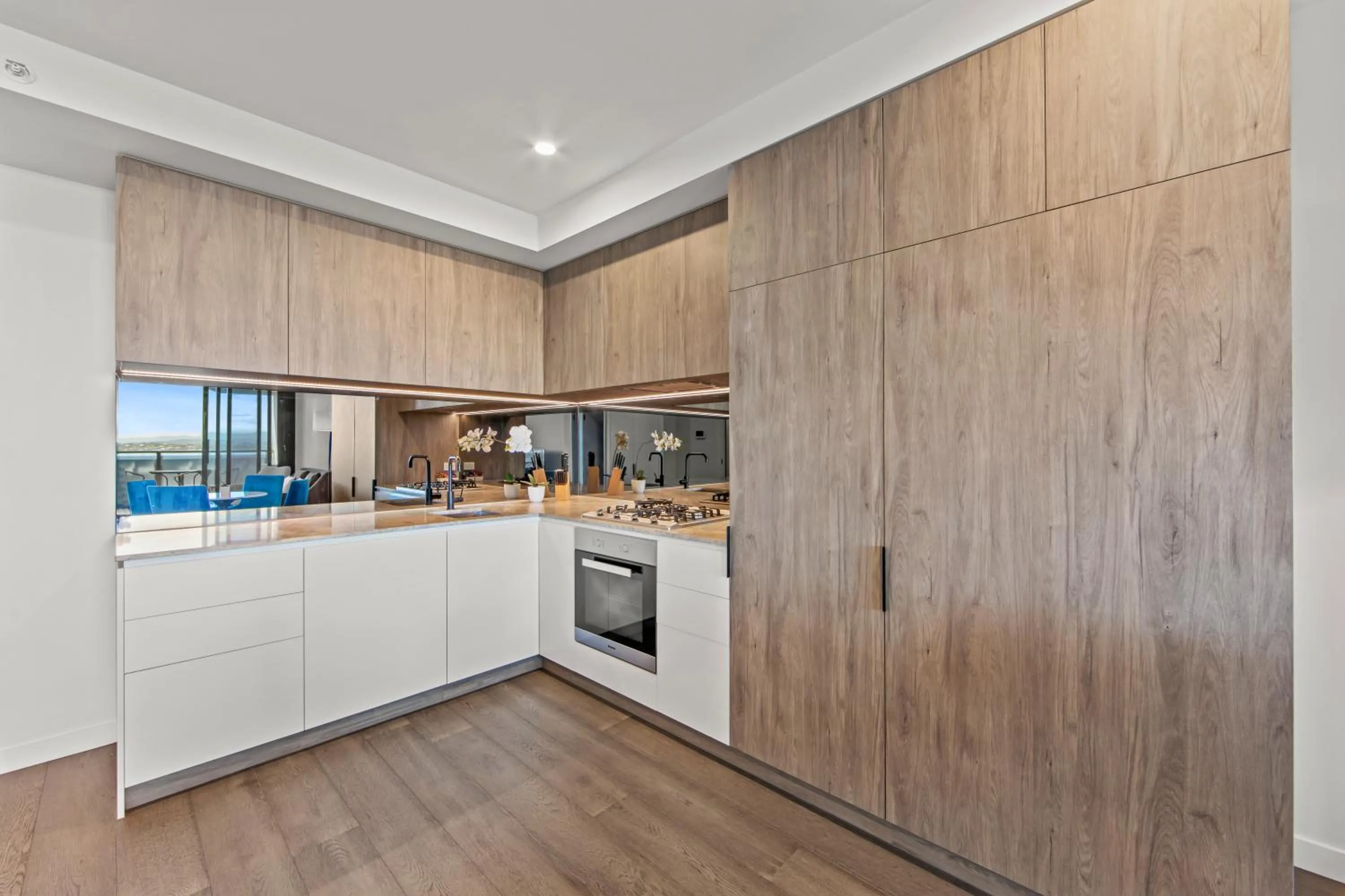 kitchen in Fortitude Valley Apartments by CLLIX