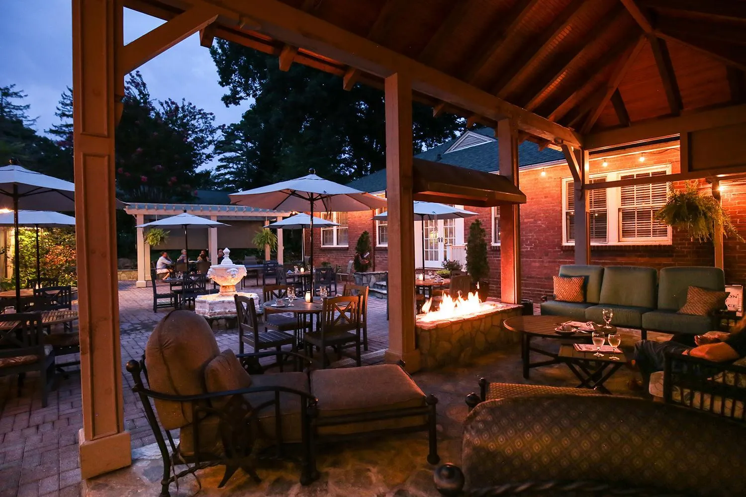 Patio in The Monte Vista Hotel