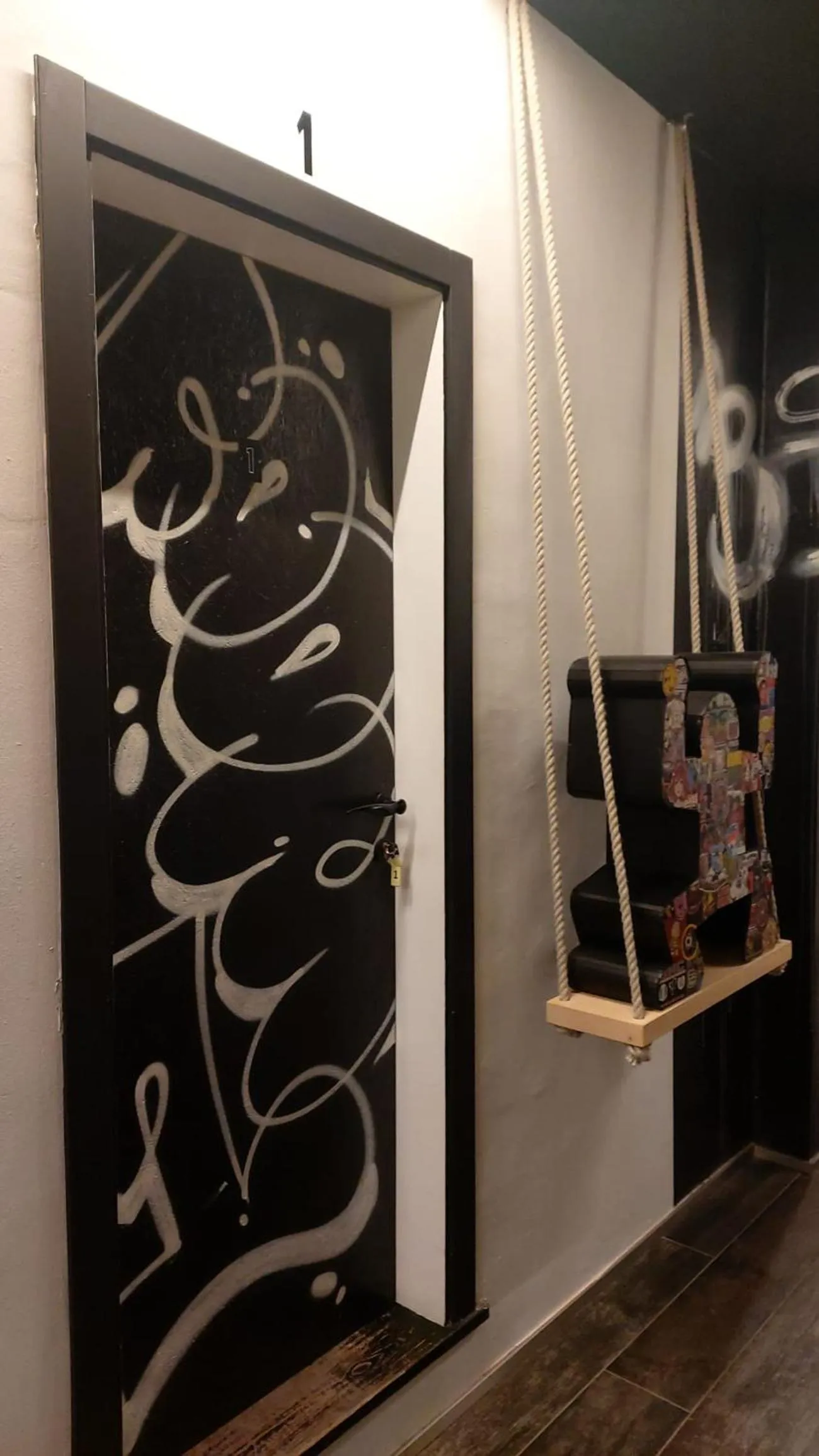 Facade/entrance in Street Art Inn Florence