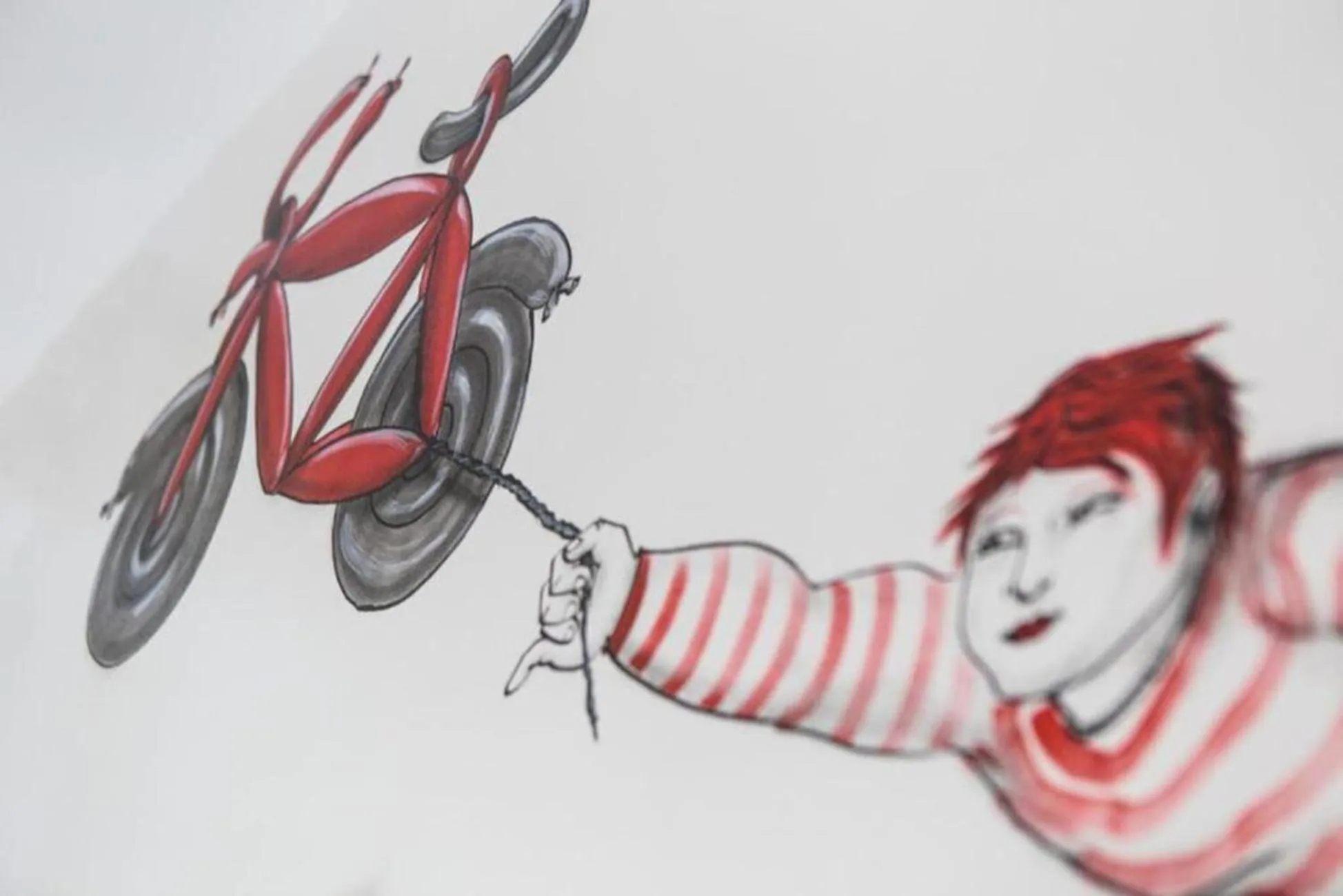 Decorative detail in Street Art Inn Florence