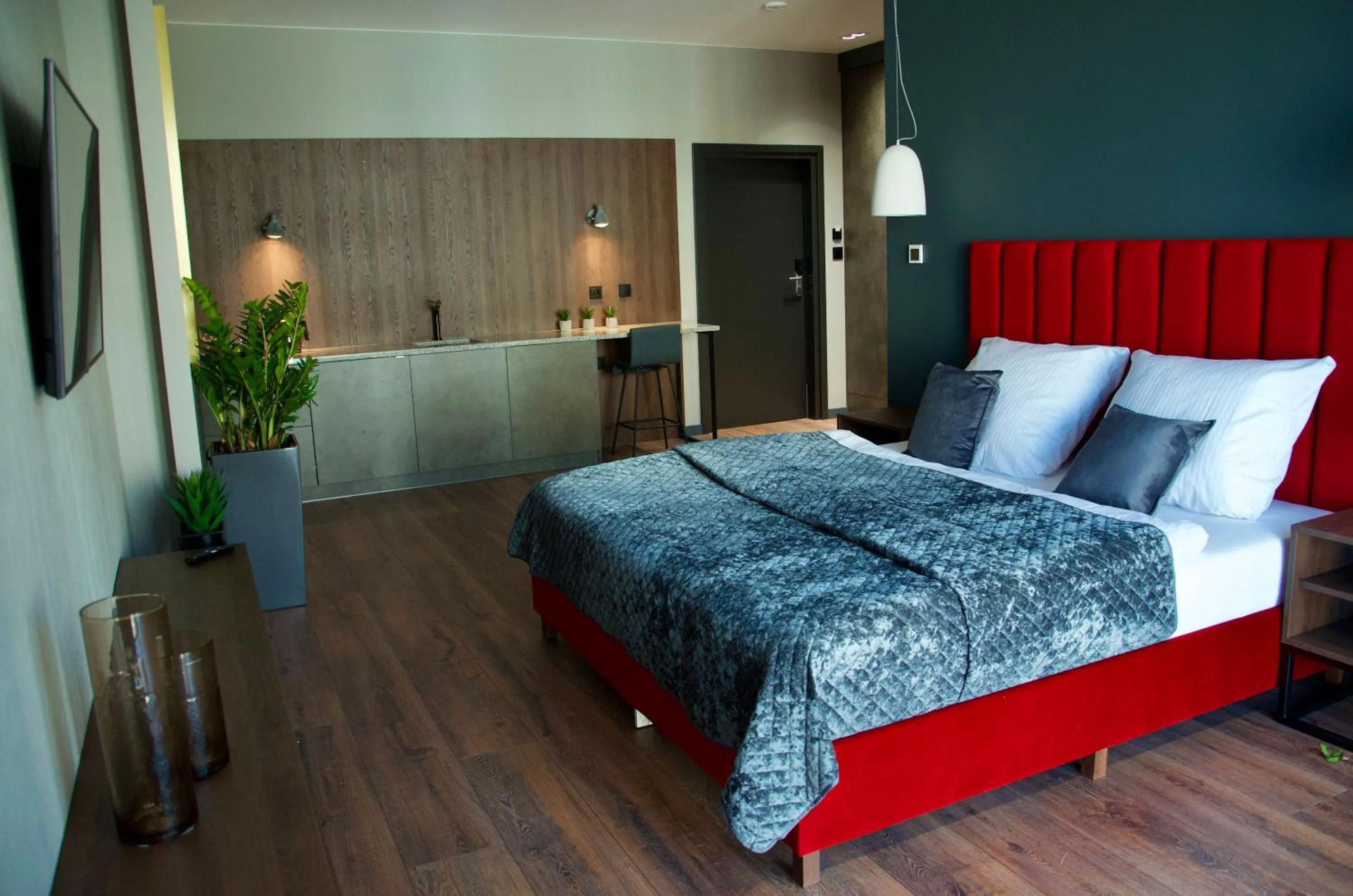 Bed in Aparts Hotel Radom