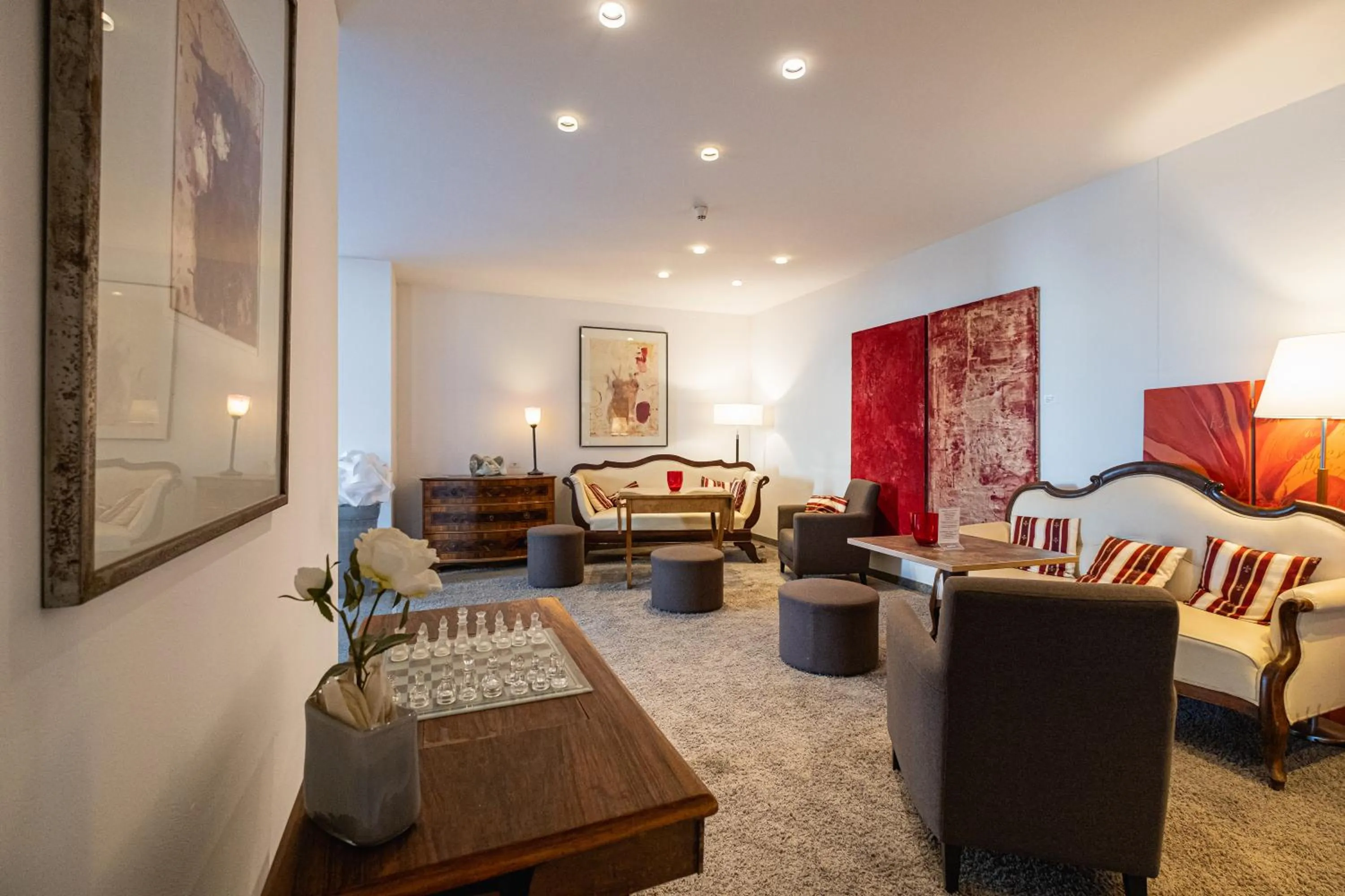 Lobby or reception, Bed in Hotel Am Froschbächel