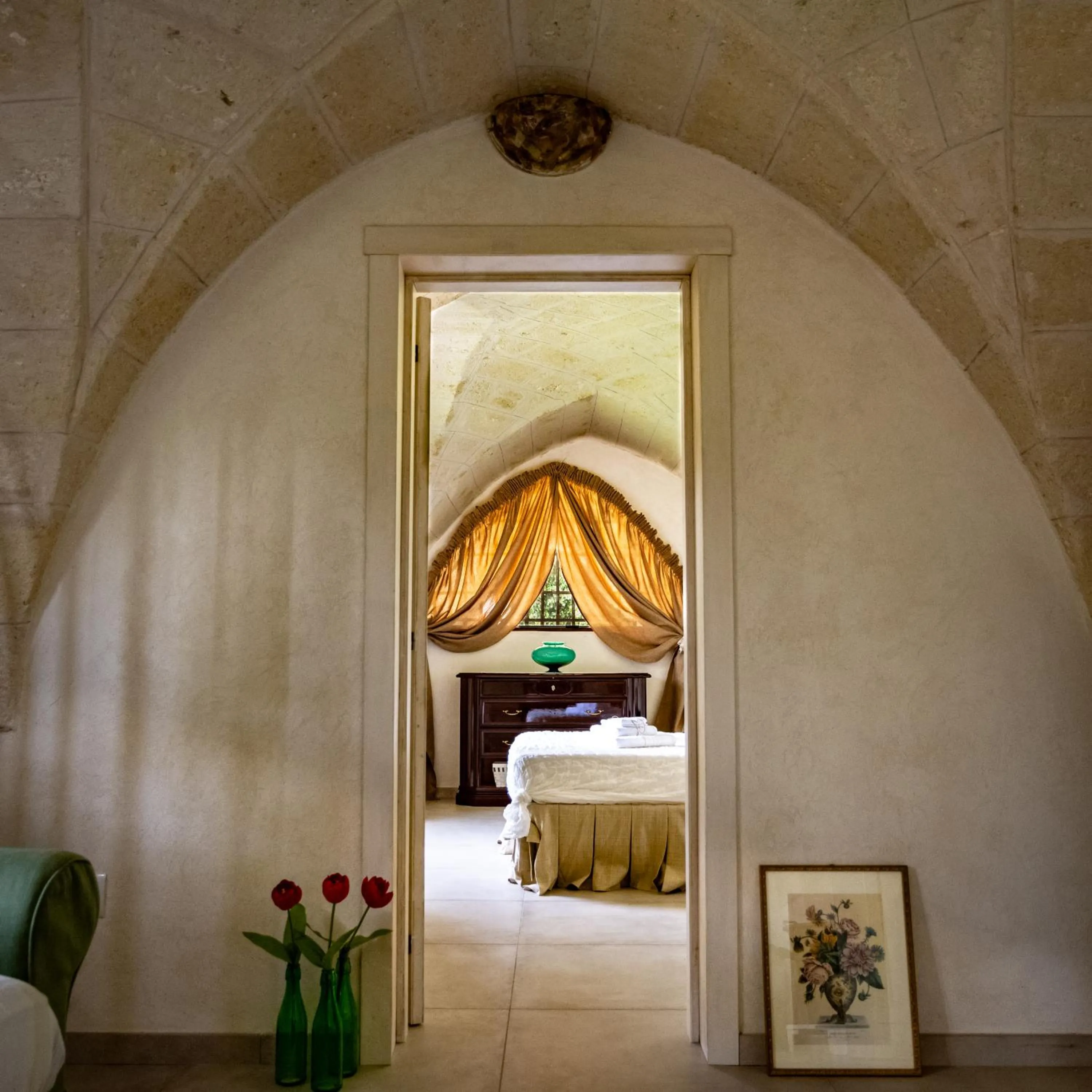 View (from property/room), Bed in Antica Casina B&B di Charme