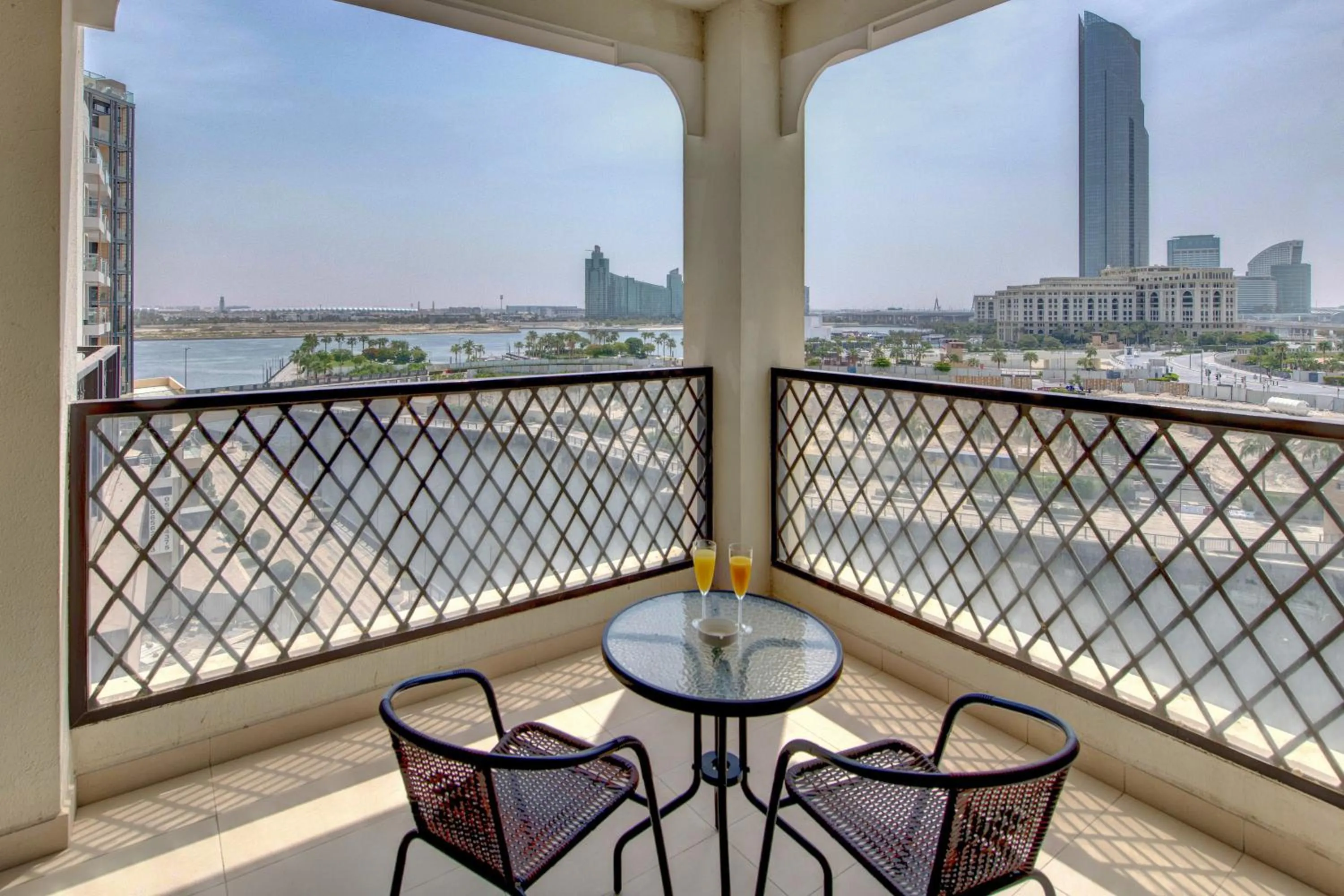 Balcony/Terrace in SUHA Creek Hotel Apartment, Waterfront Jaddaf, Dubai