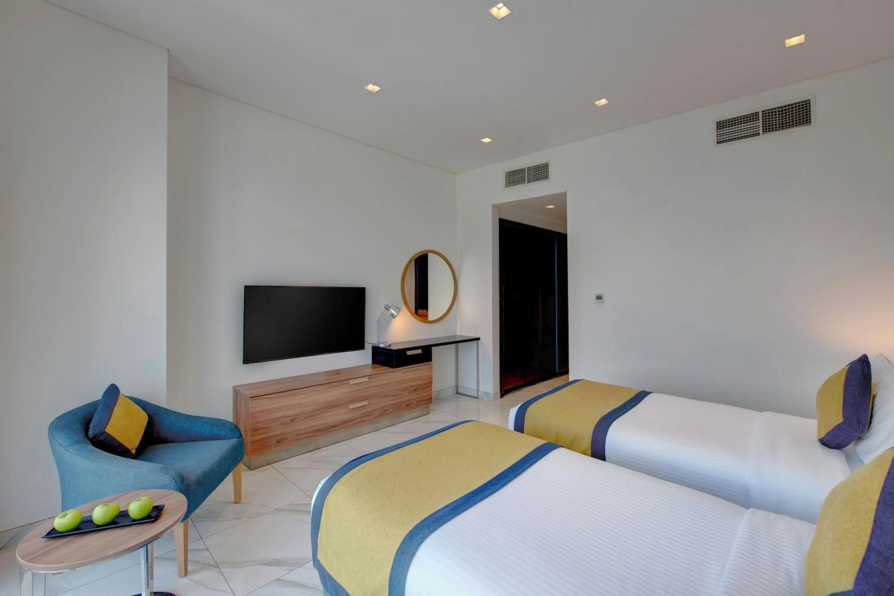 Bedroom, Bed in SUHA Mina Rashid Hotel Apartments