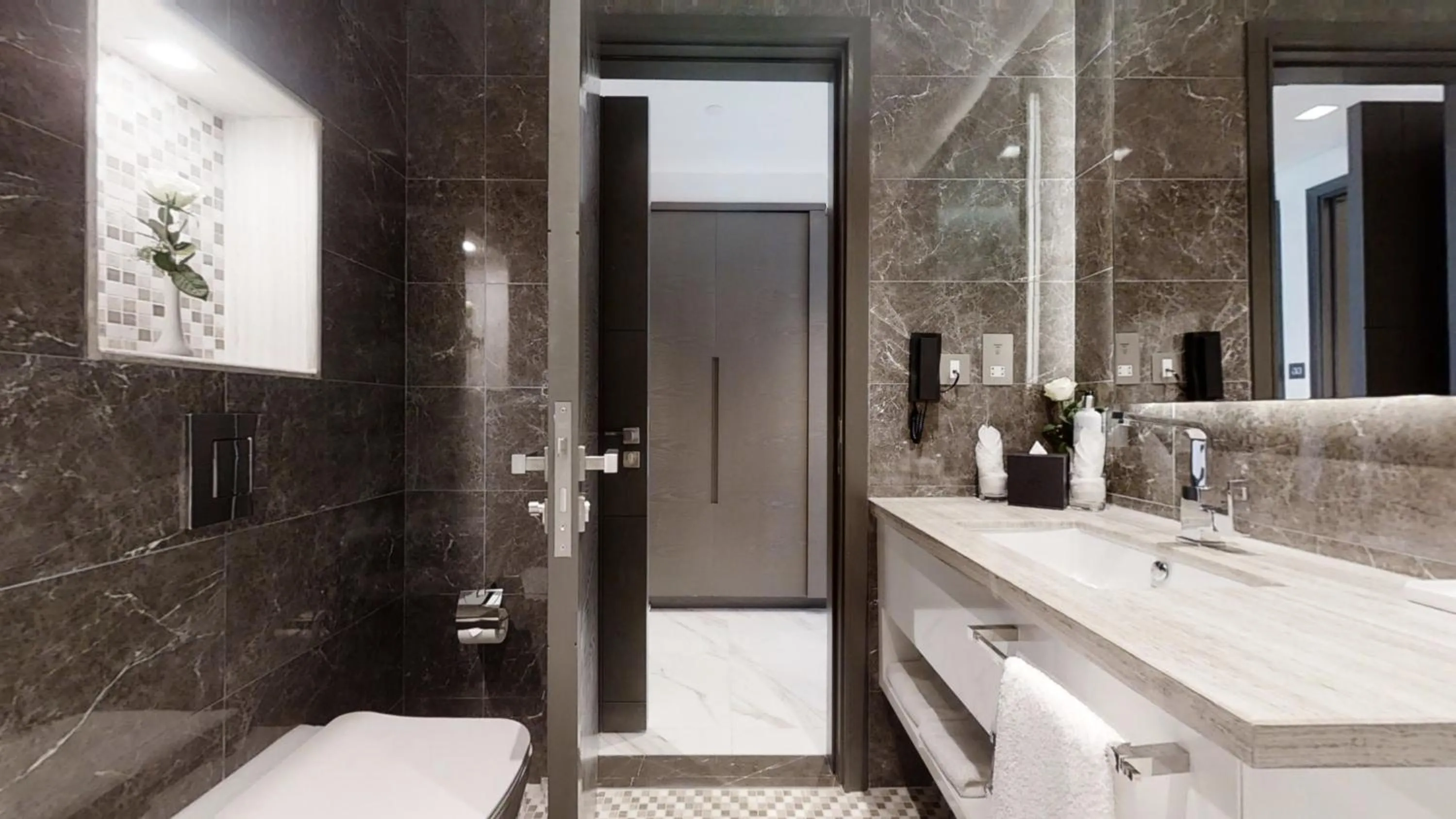 Bathroom in SUHA Mina Rashid Hotel Apartments