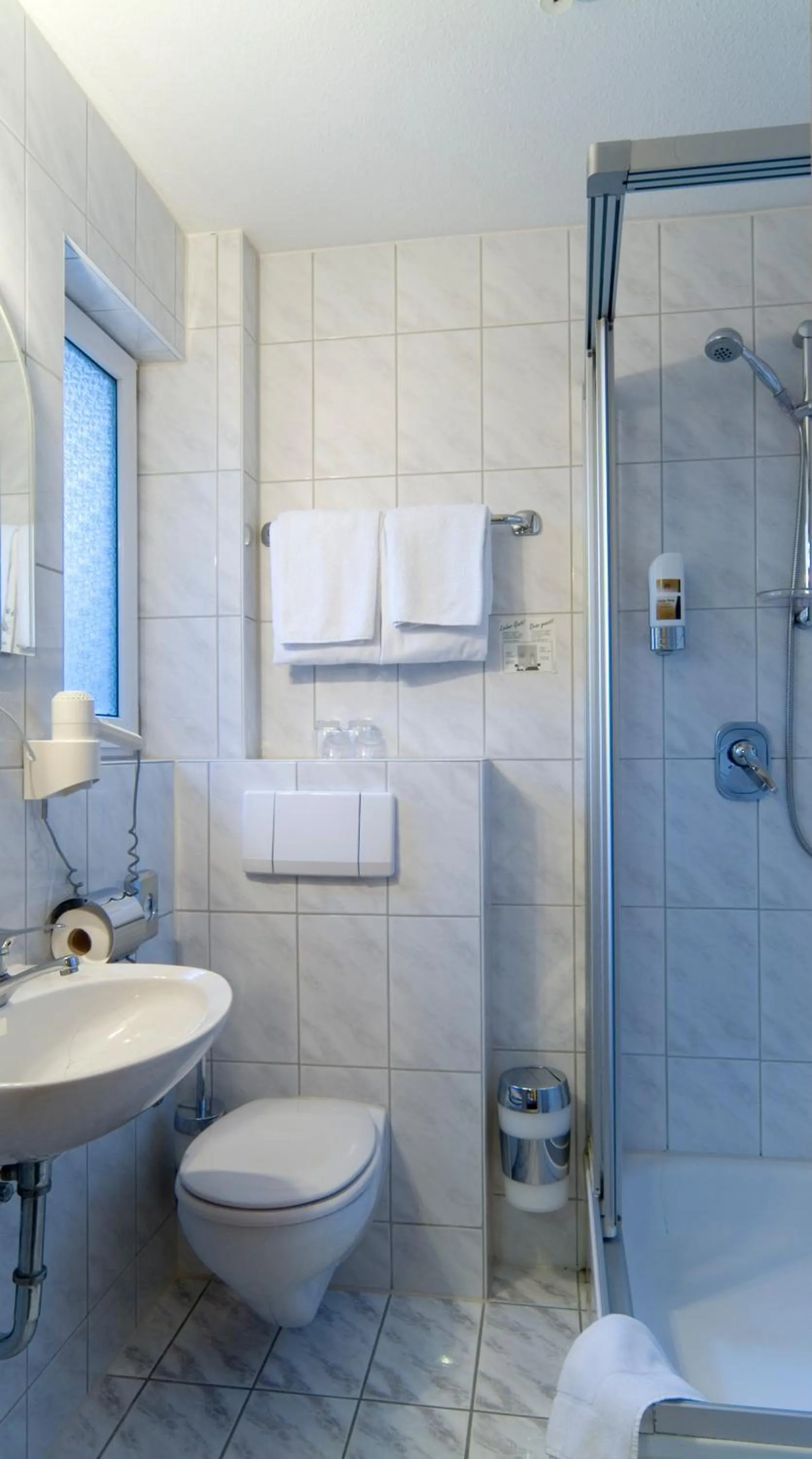 Shower in Hotel Sonneck