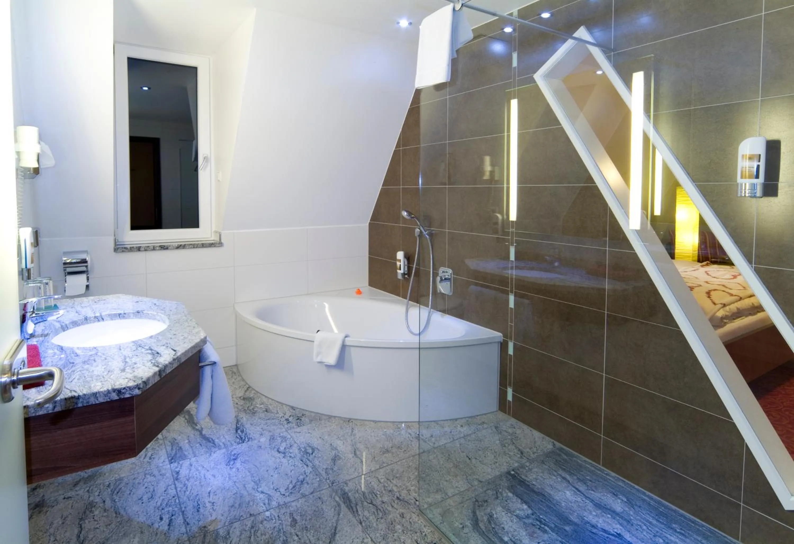 Shower in Hotel Sonneck