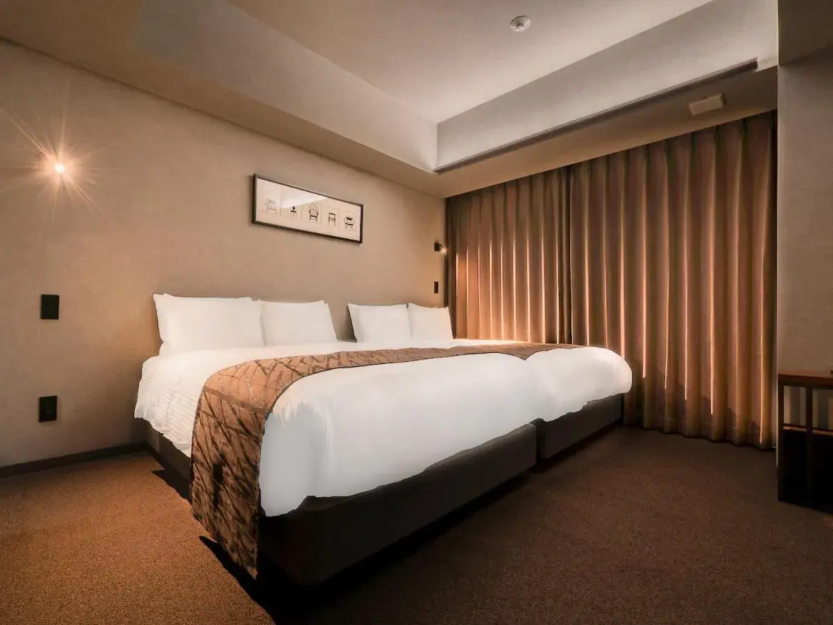 Bed in Randor Hotel Namba Osaka Suites Bed in Randor Hotel Namba Osaka Suites