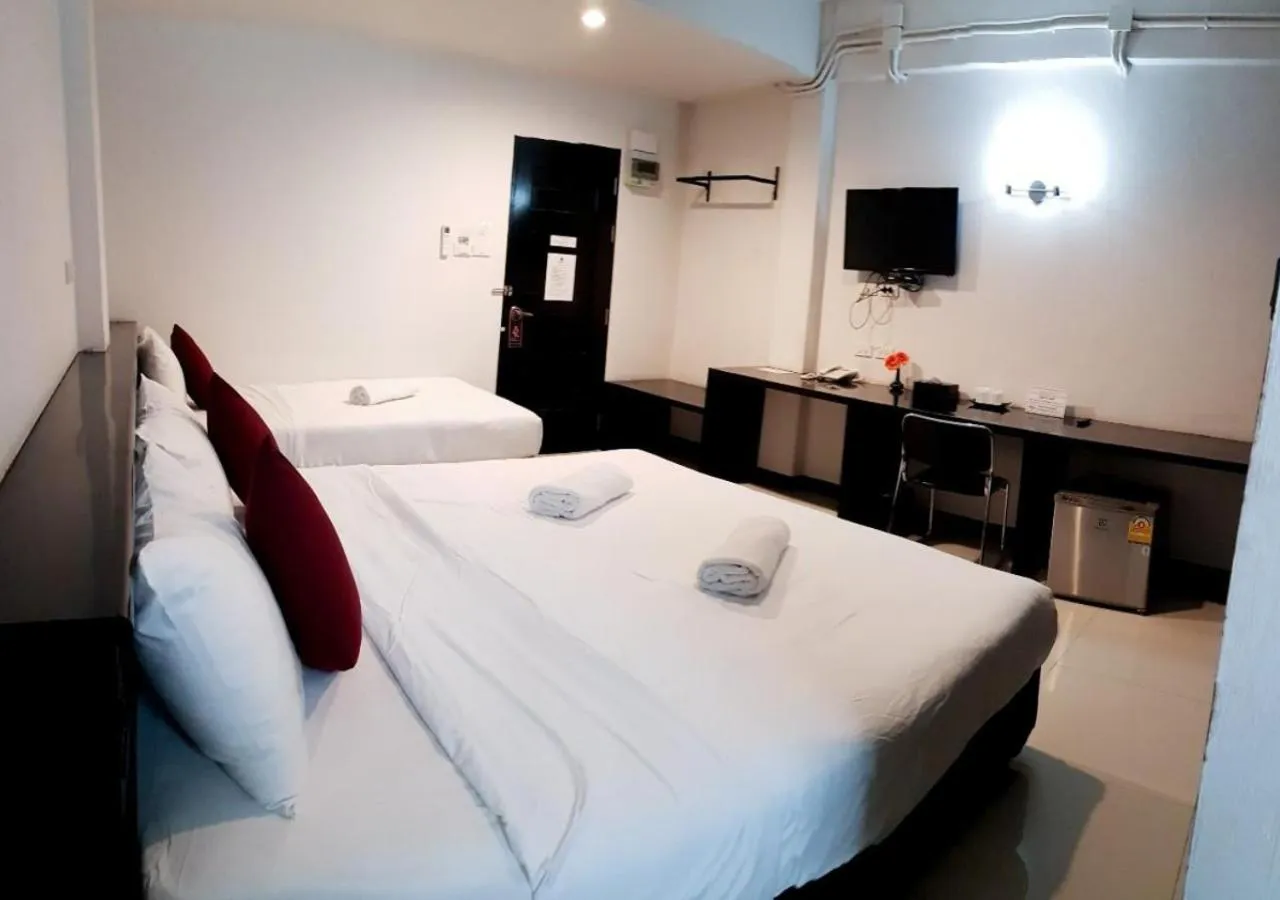 Bed in B-Black Hotel Chonburi