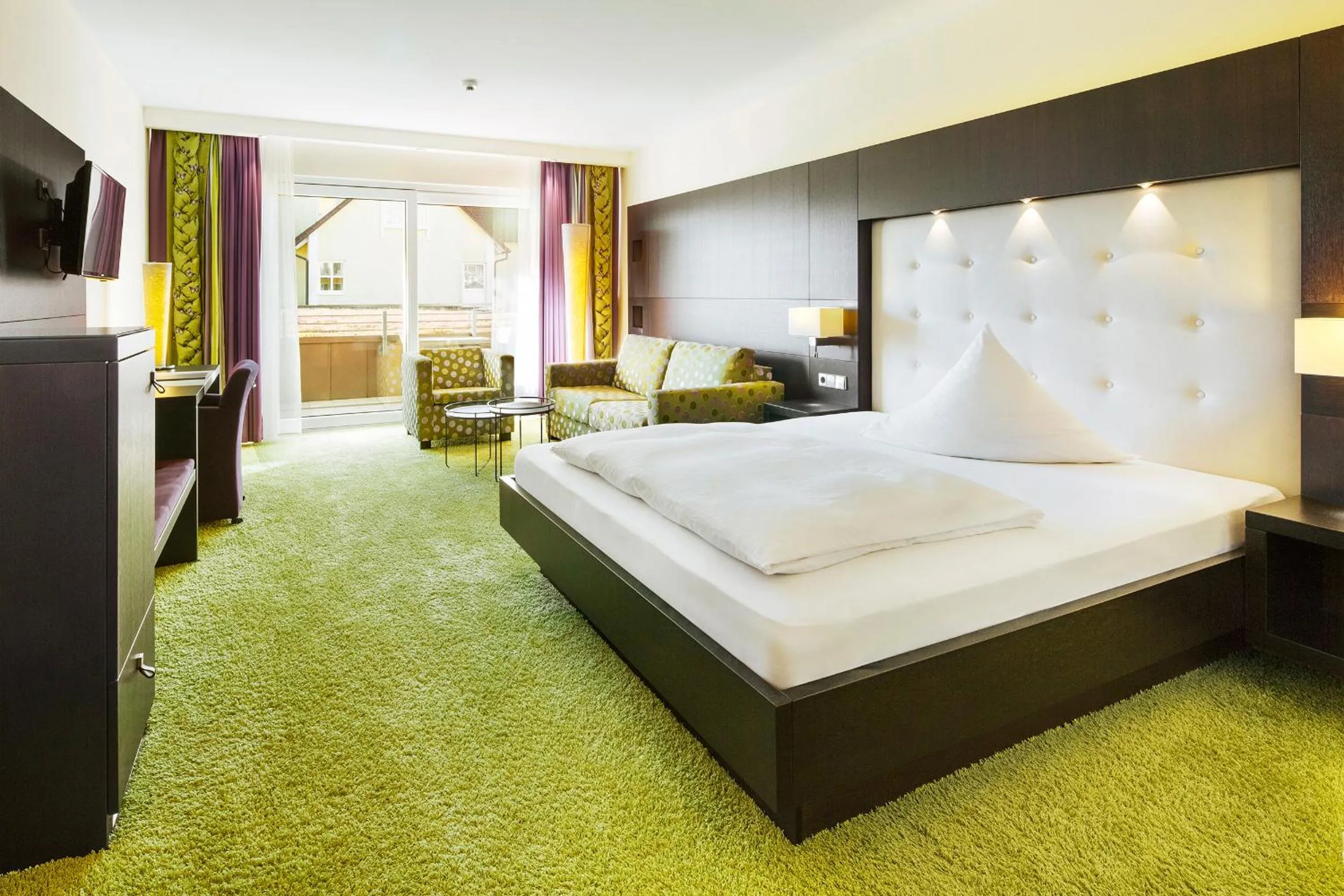 Bed in Hotel Sonne Rudersberg