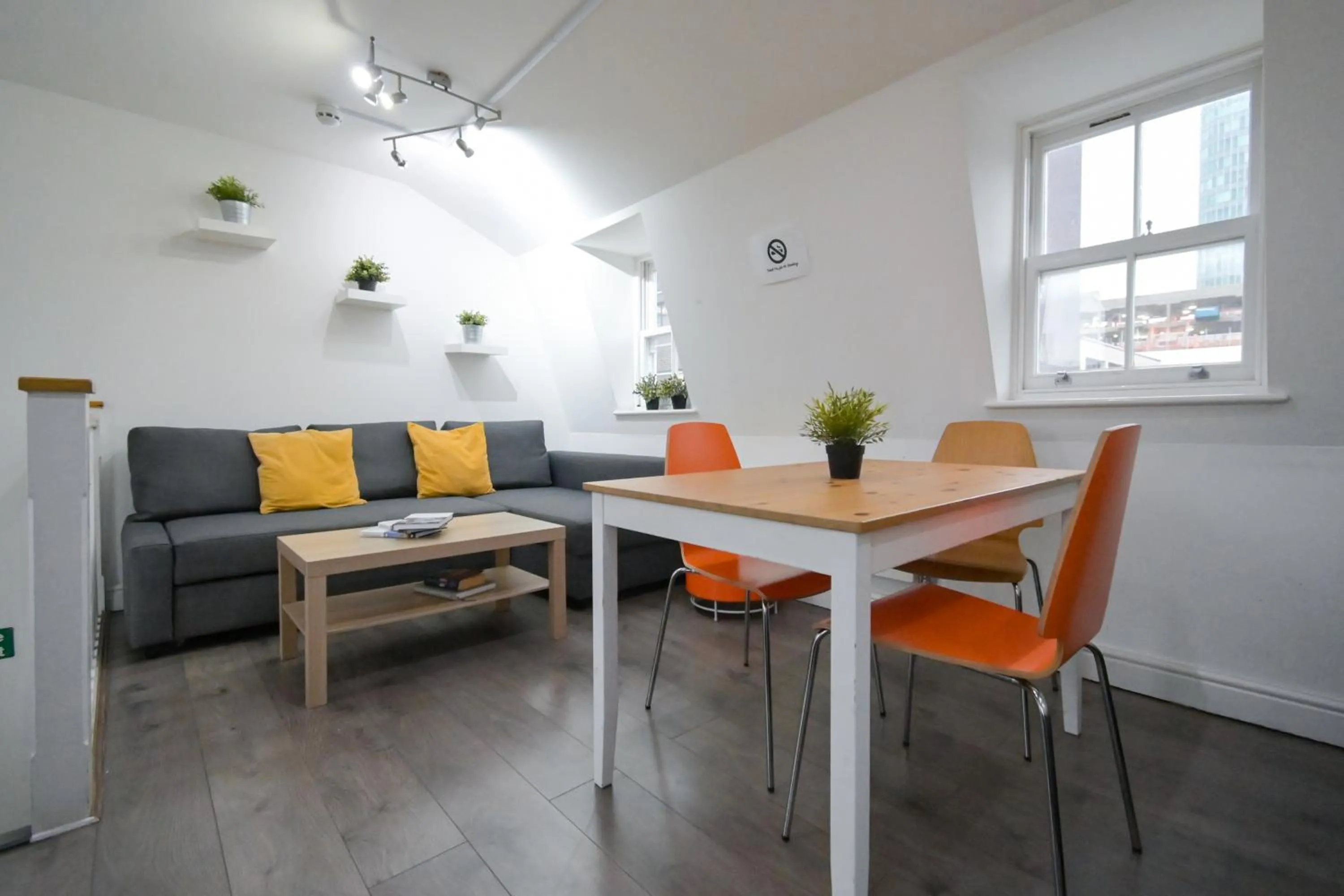 Living room in Charlotte Street Rooms by News Hotel