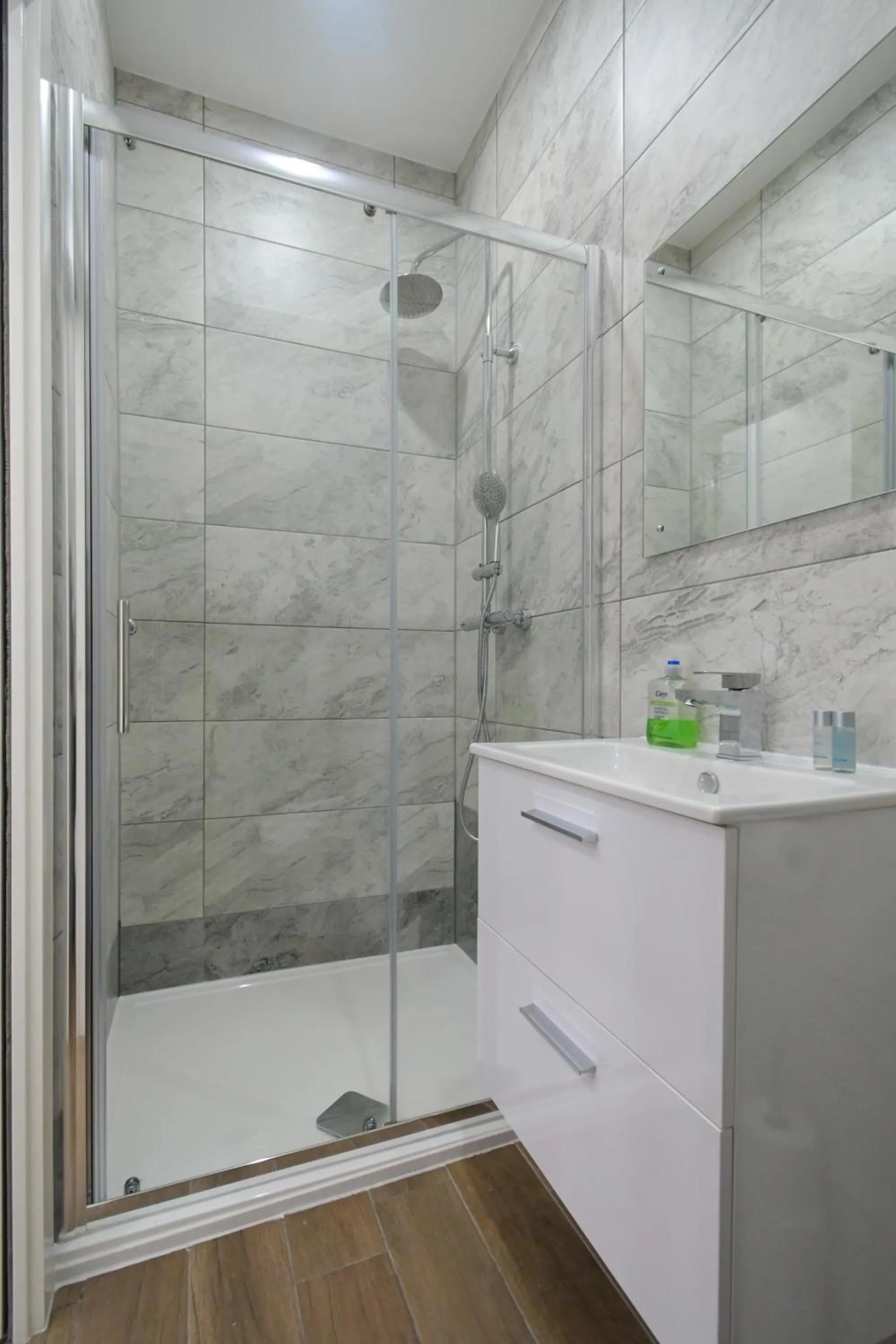 Shower in Charlotte Street Rooms by News Hotel